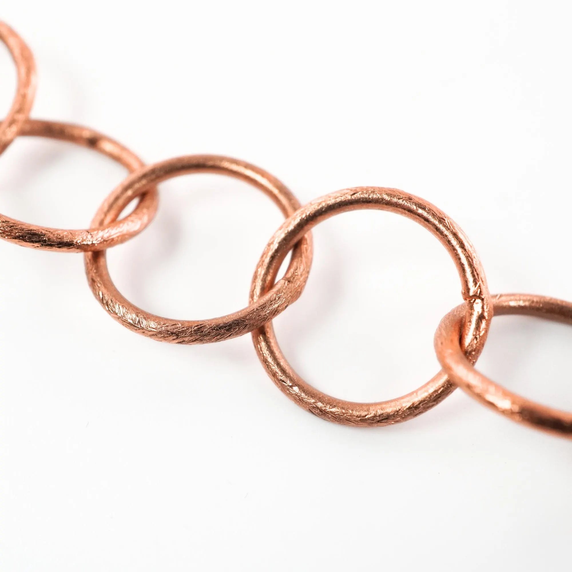 Antique Copper Round Shape Boho and Vintage Findings Link Chain