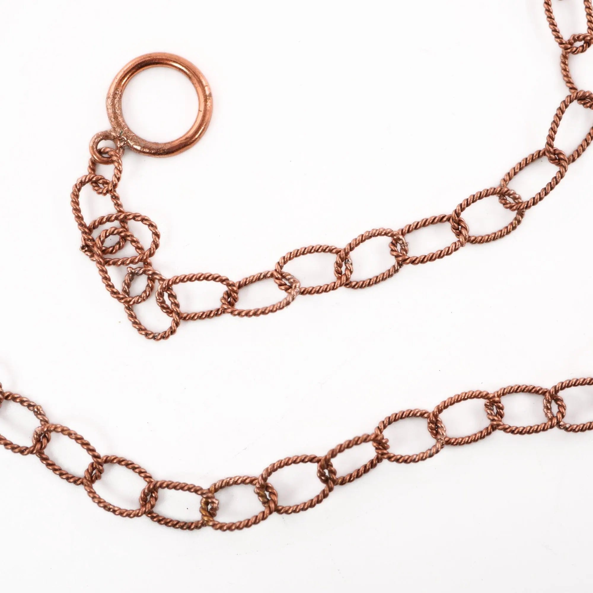 Antique Copper Link Chain Toggle Clasps 