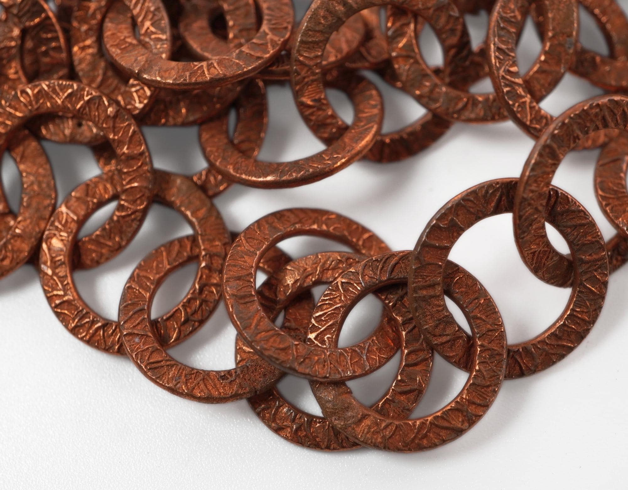 Antique Copper Round Link Chain