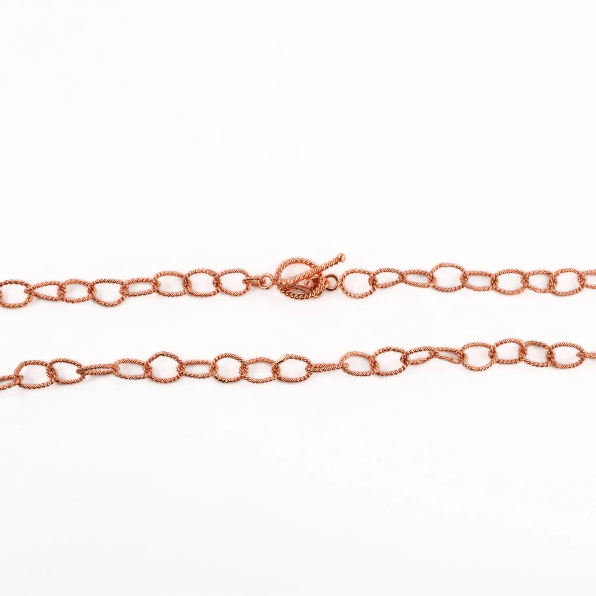 Antique Copper Twisted Link Chain