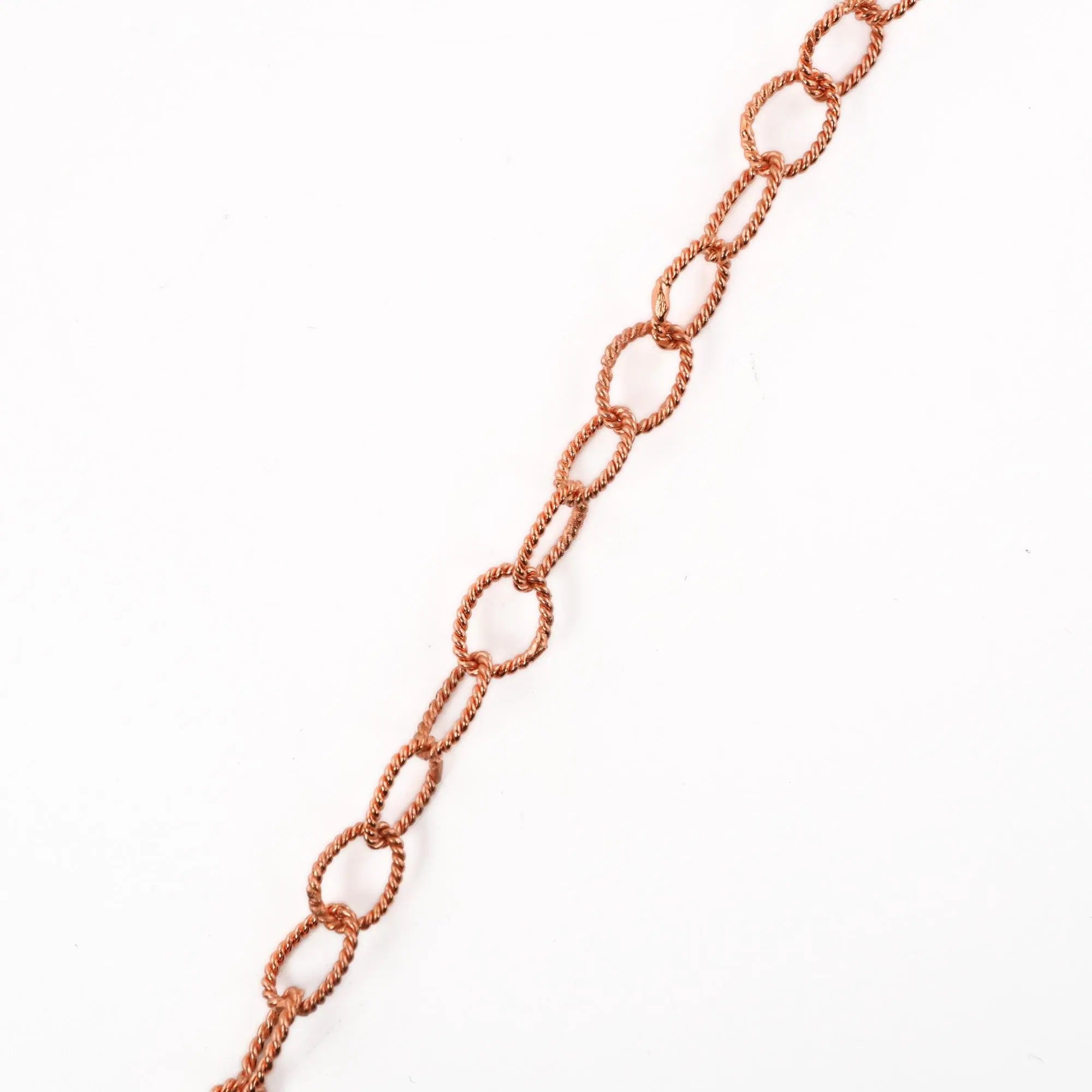 Antique Copper Twisted Link Chain