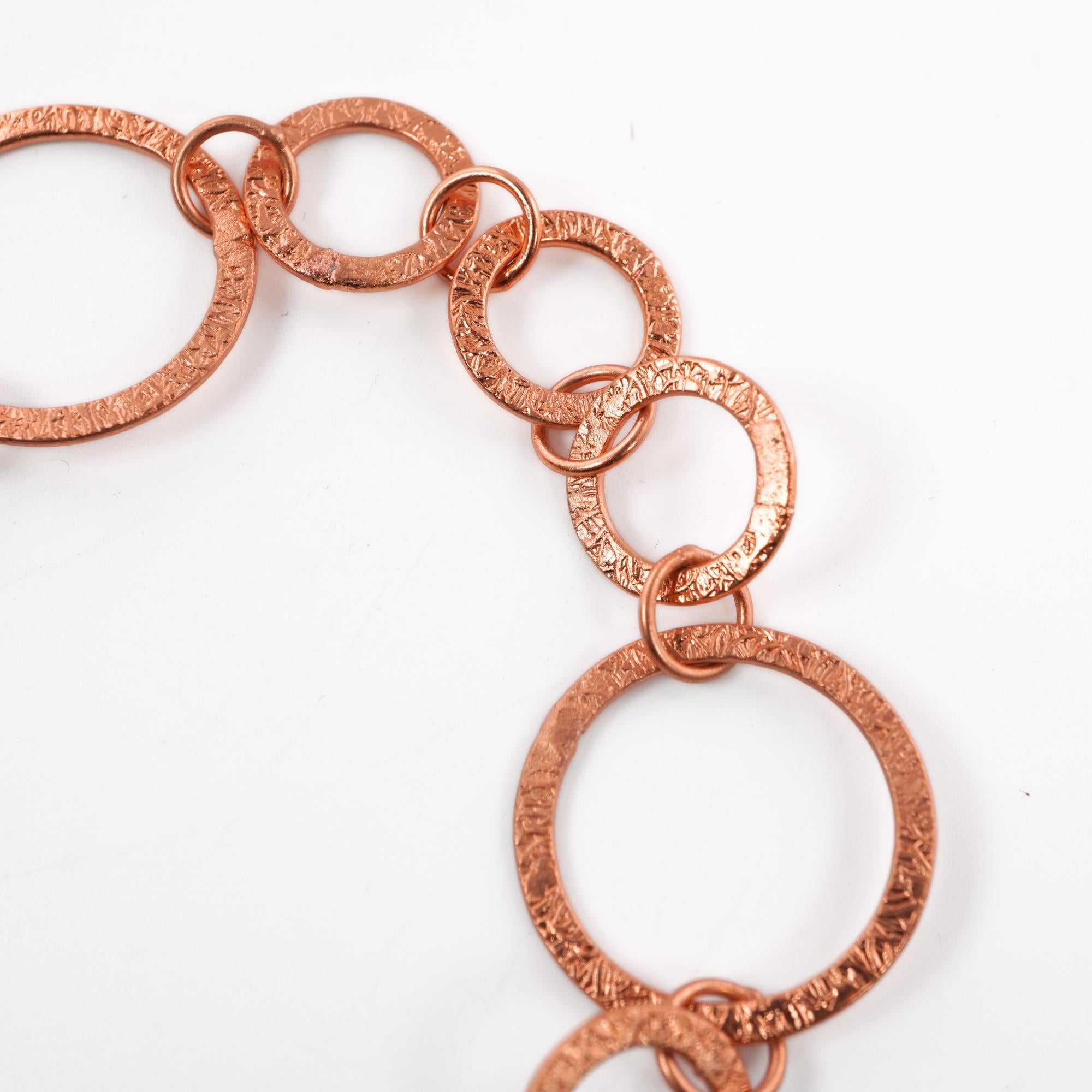 Antique Copper Round Shape Link Chain