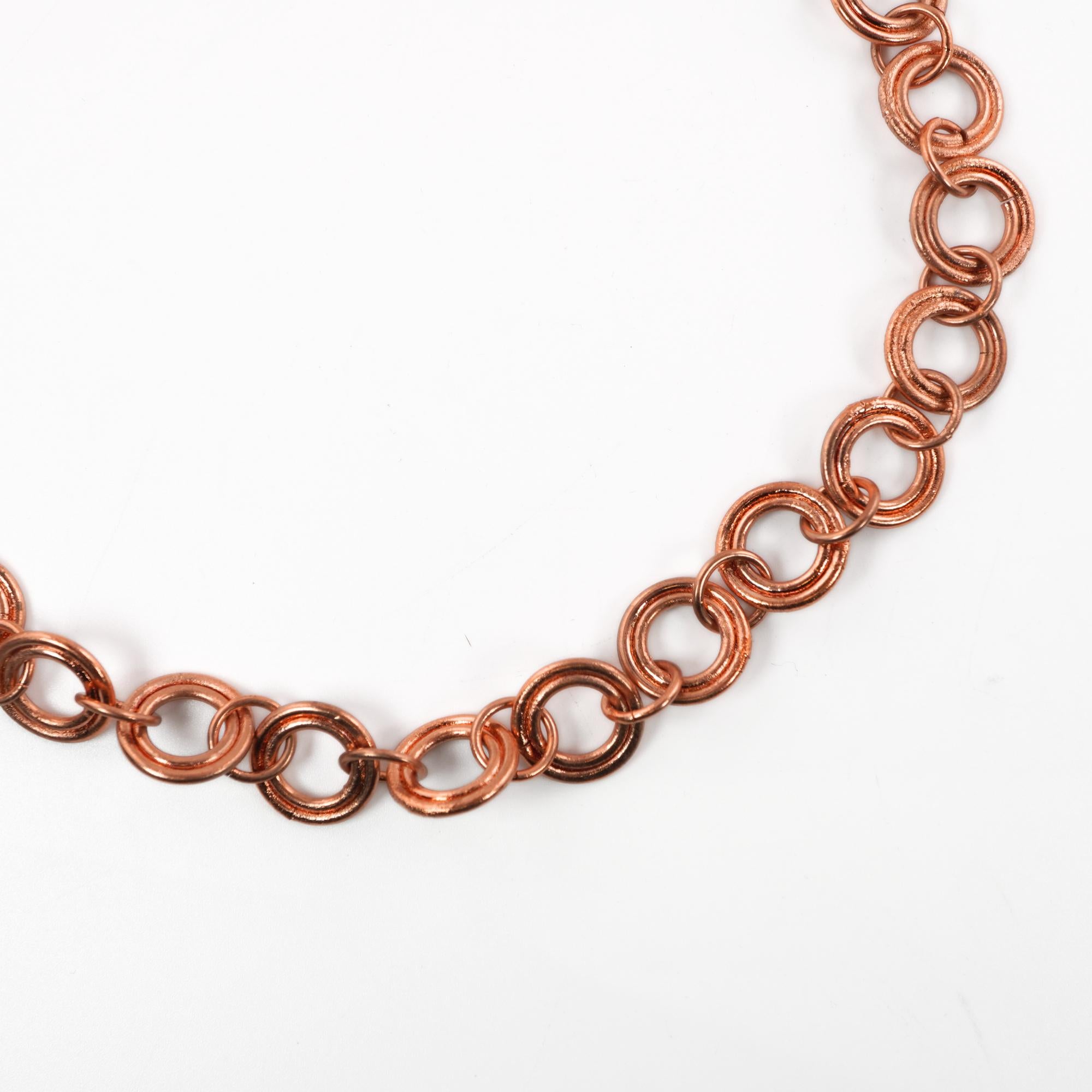 Antique Copper Round Cable Link Chain 