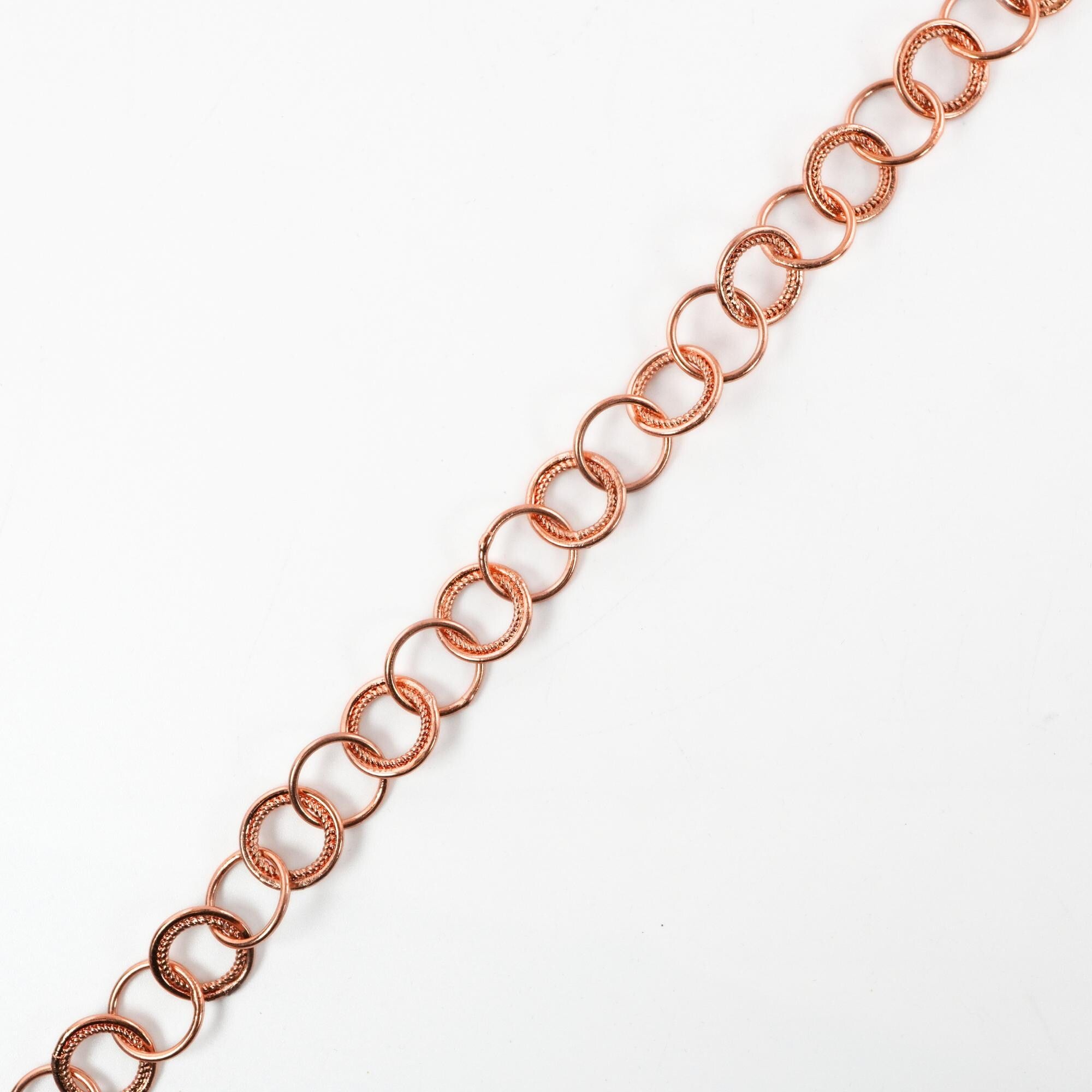 Antique Copper Round Link Chain 