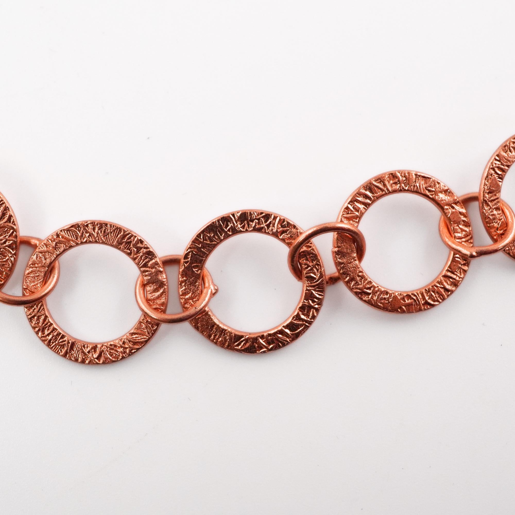 Antique Copper Round Shape Link Chain