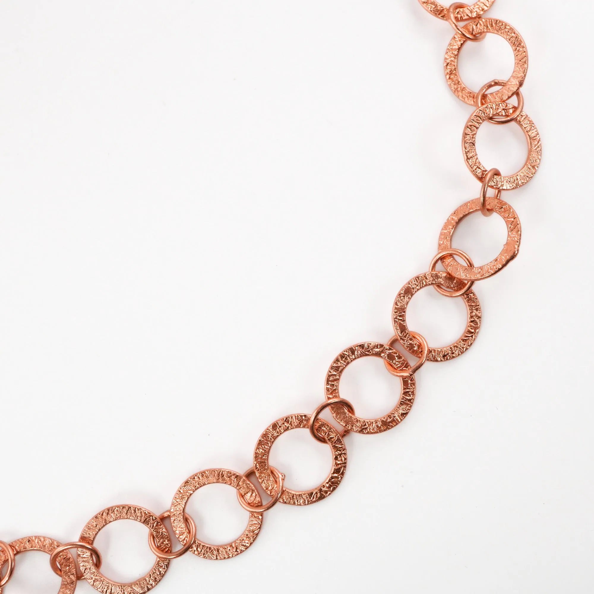 Antique Copper Round Shape Link Chain