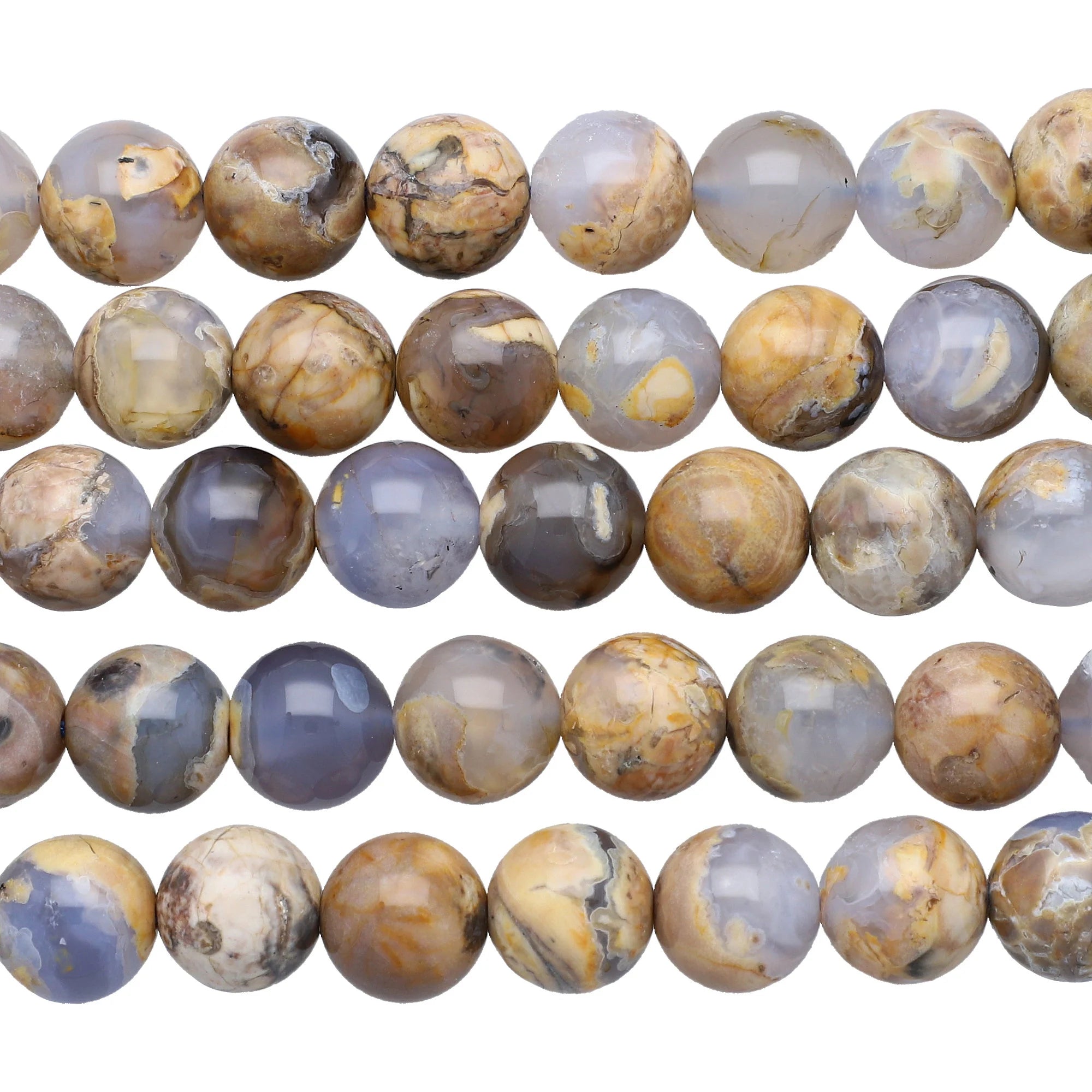 Chalcedony Smooth Round Shape Gemstone Strand Beads