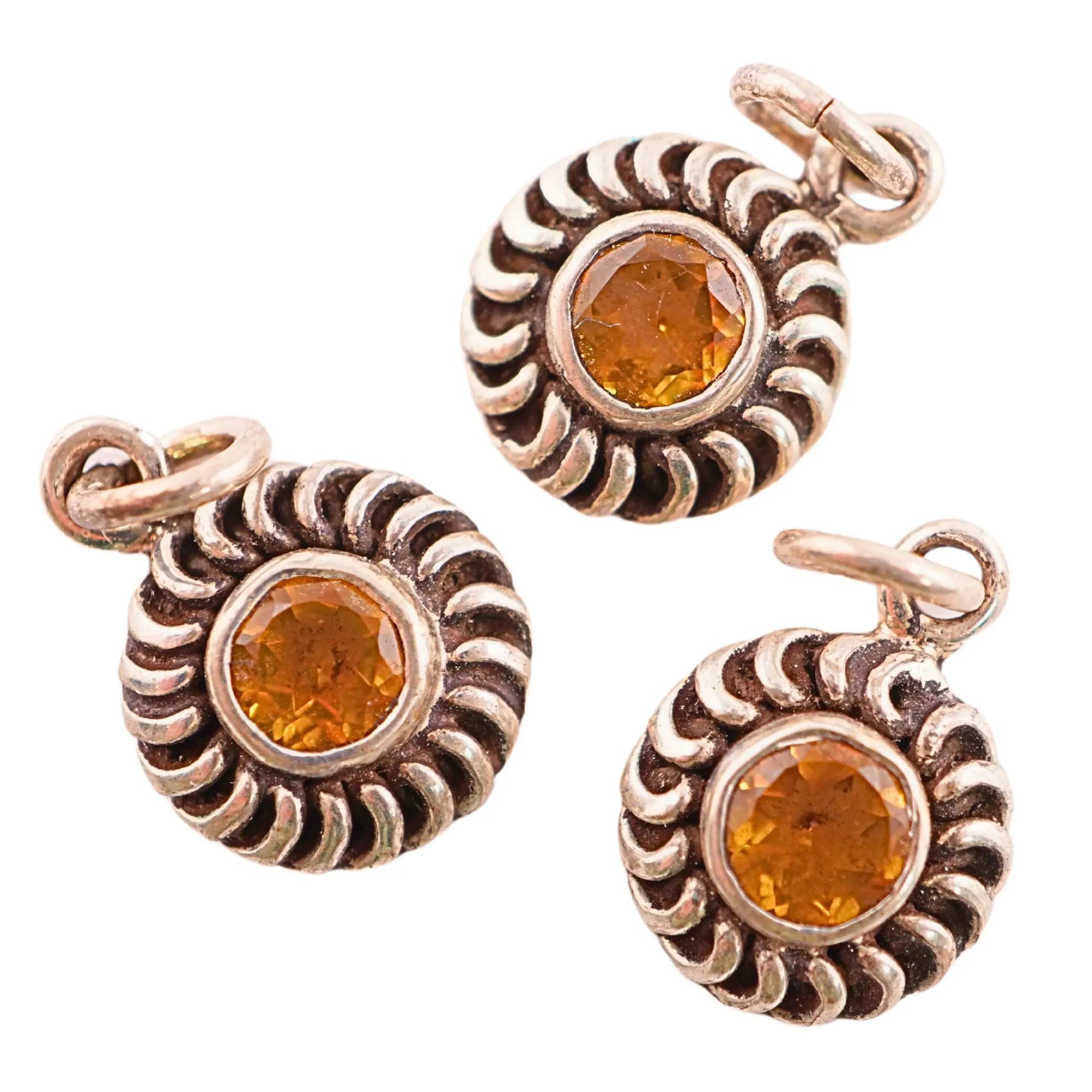 Citrine Handmade Gemstone Sterling Silver Pendant