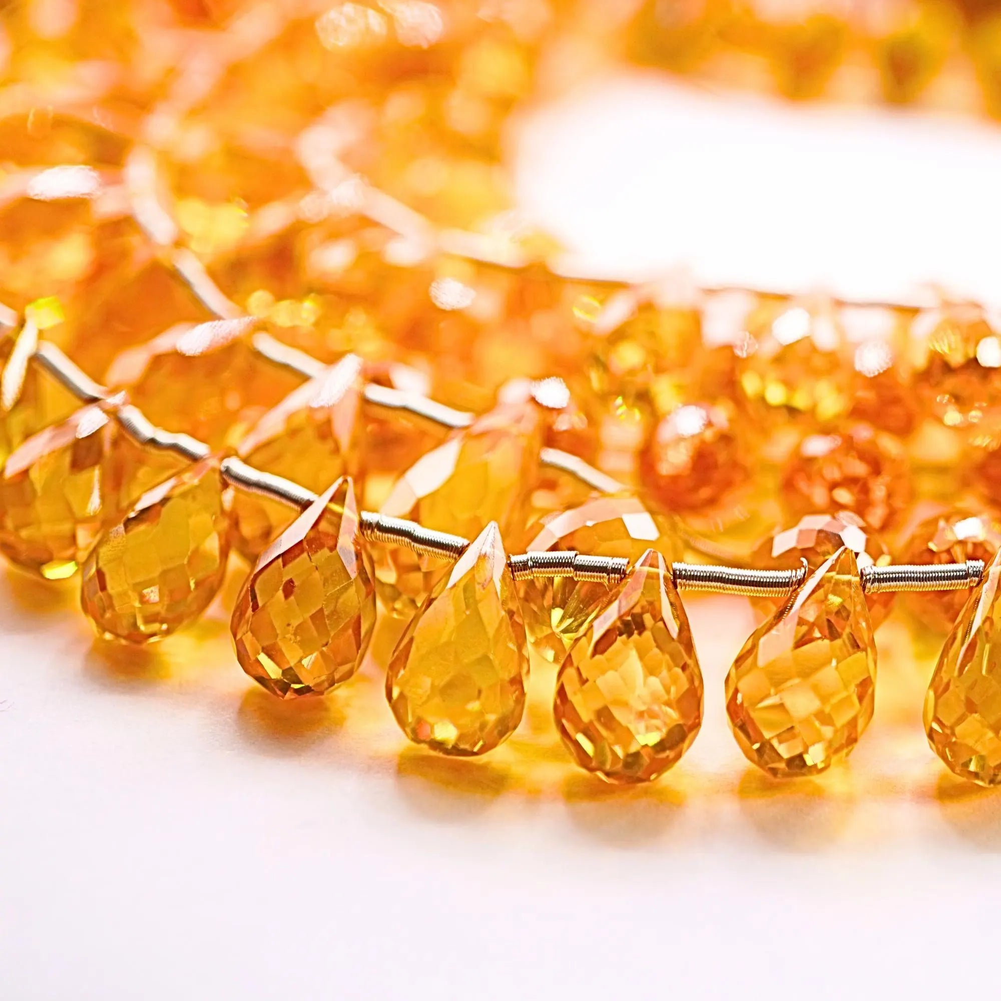 Citrine Faceted Teardrop