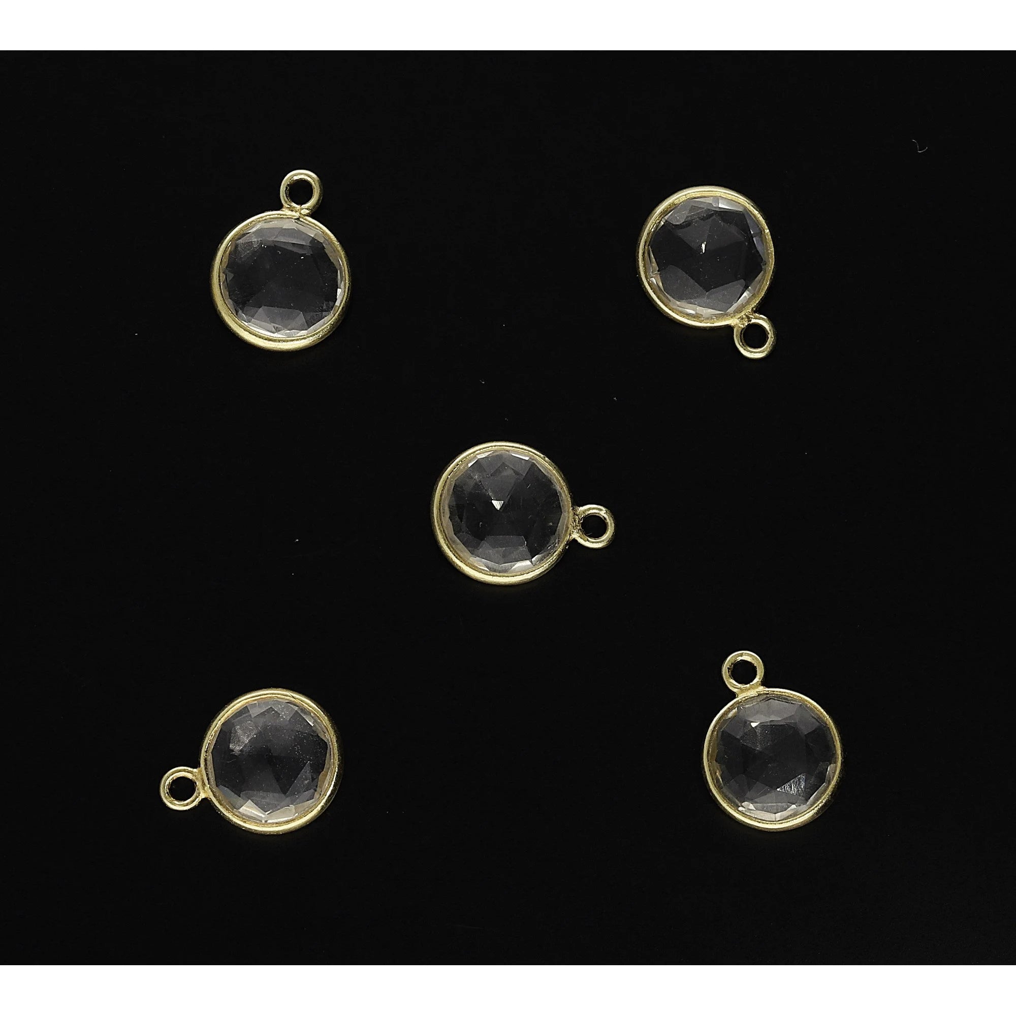 Crystal Quartz Coin Shape