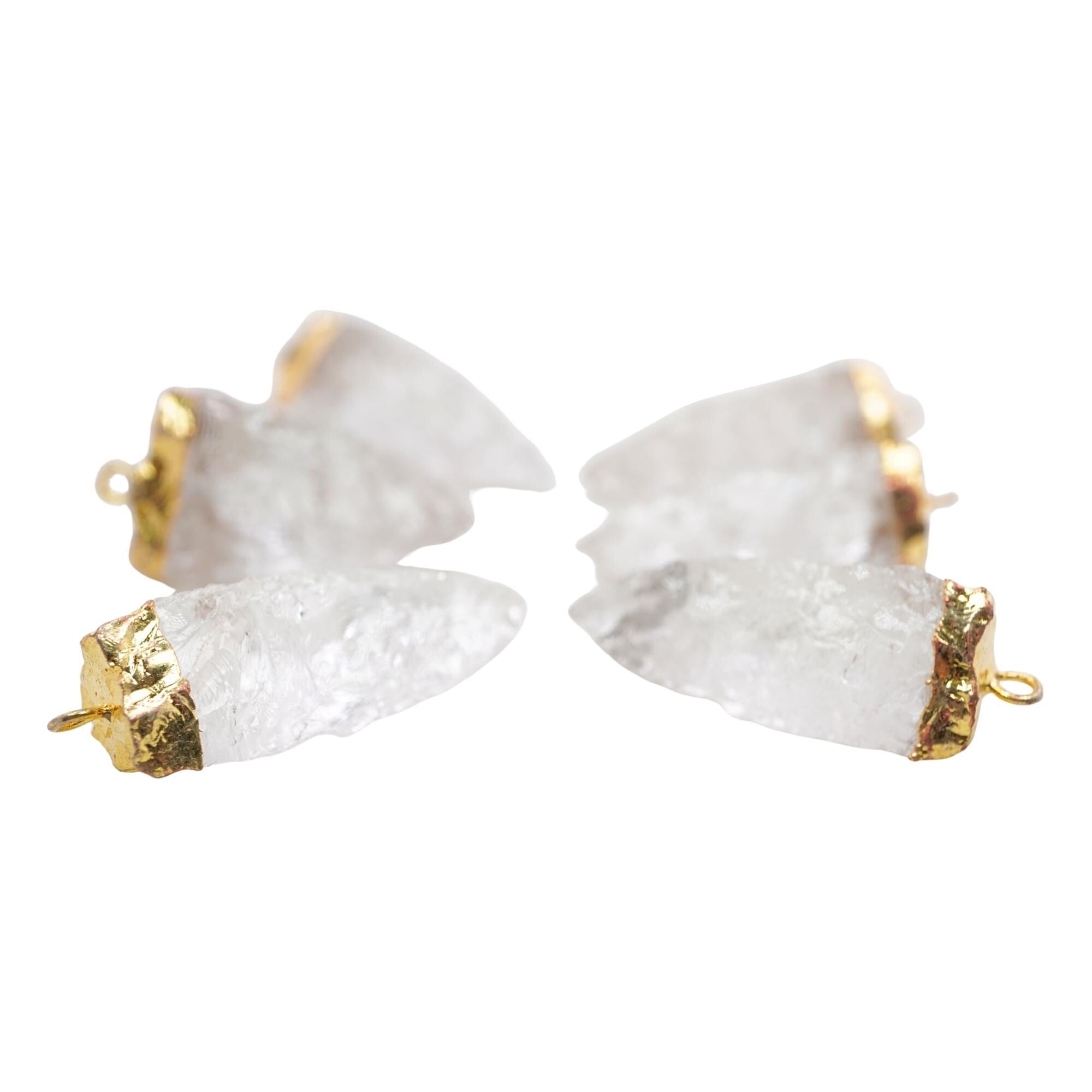 Crystal Quartz Tooth Shape