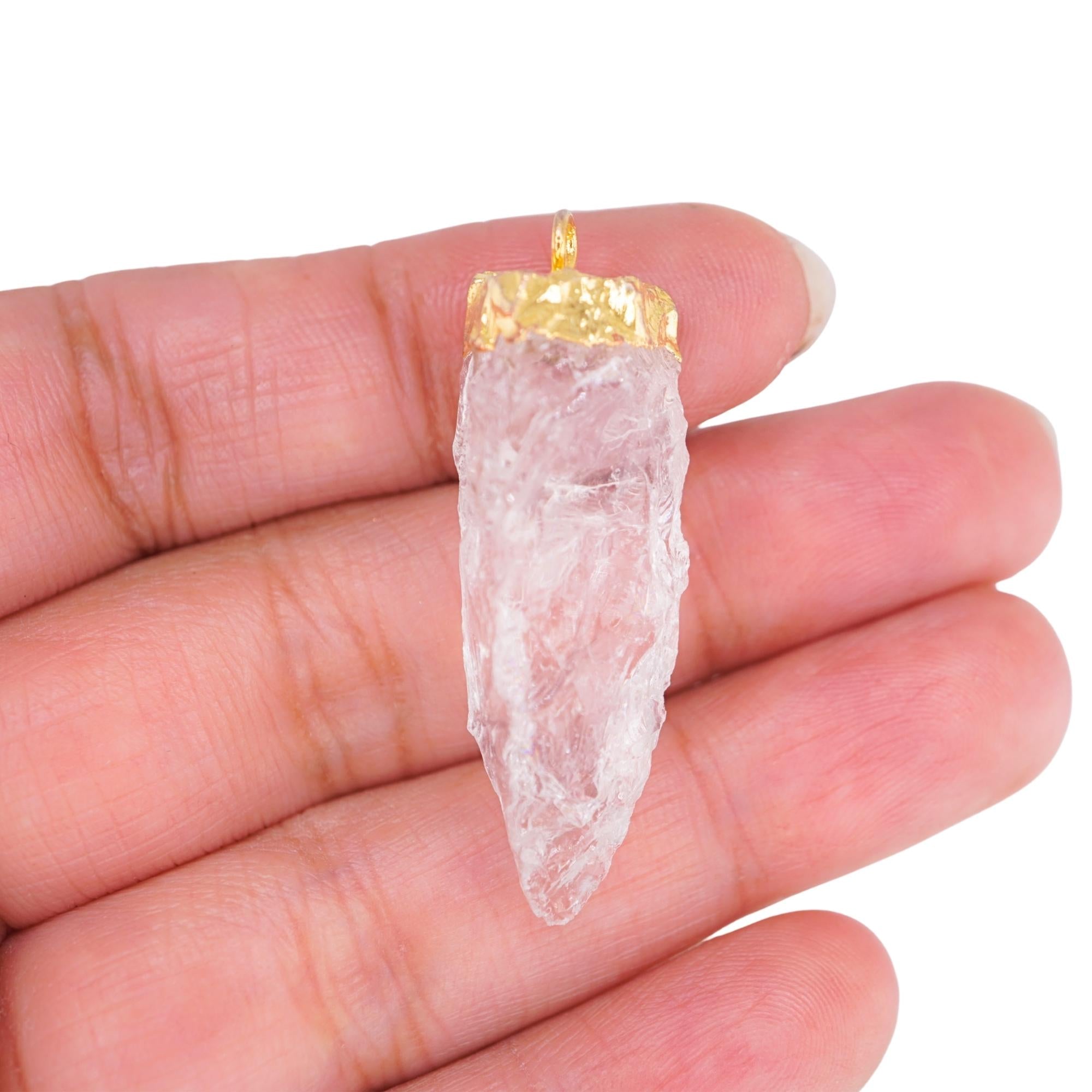 Crystal Quartz Tooth Shape