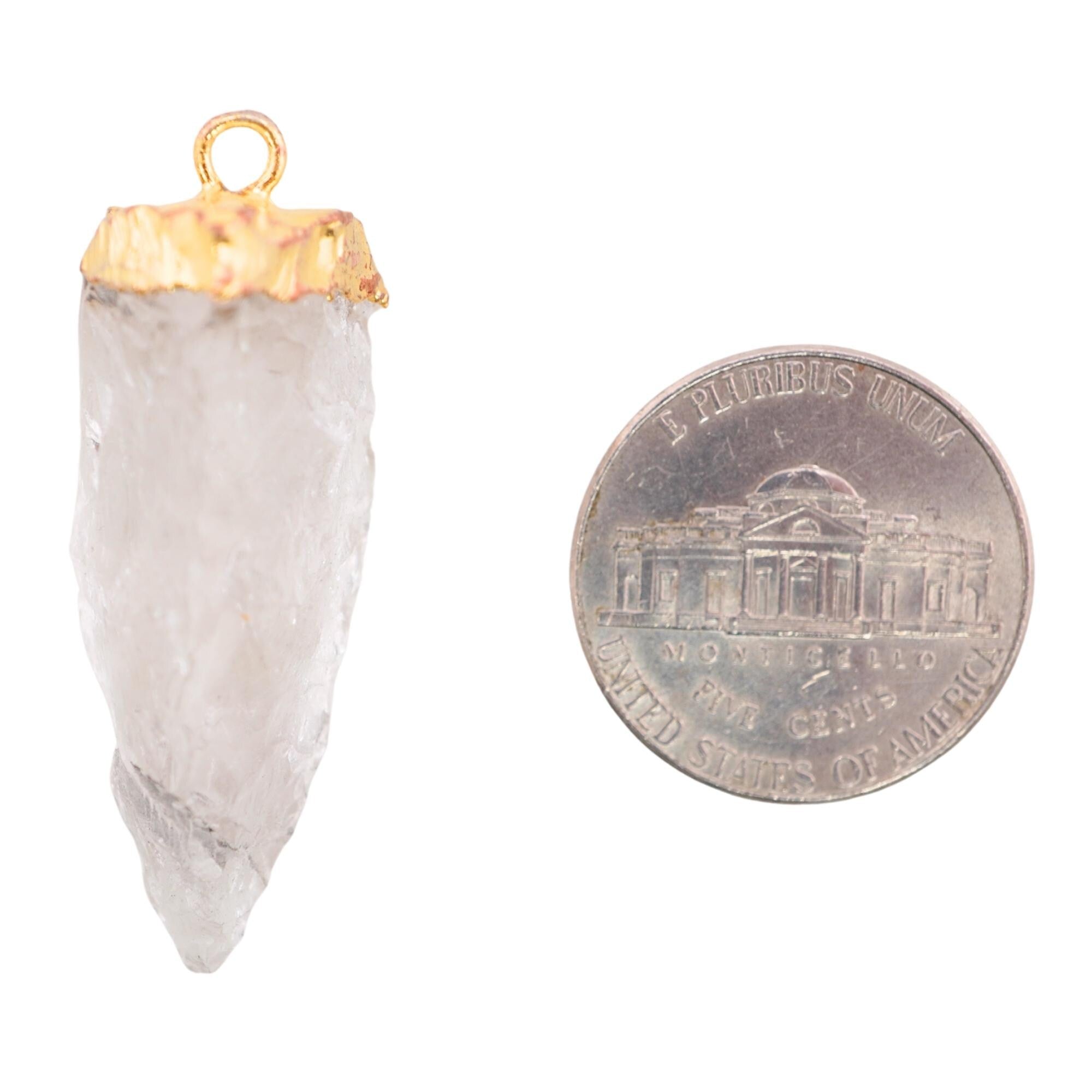 Crystal Quartz Tooth Shape