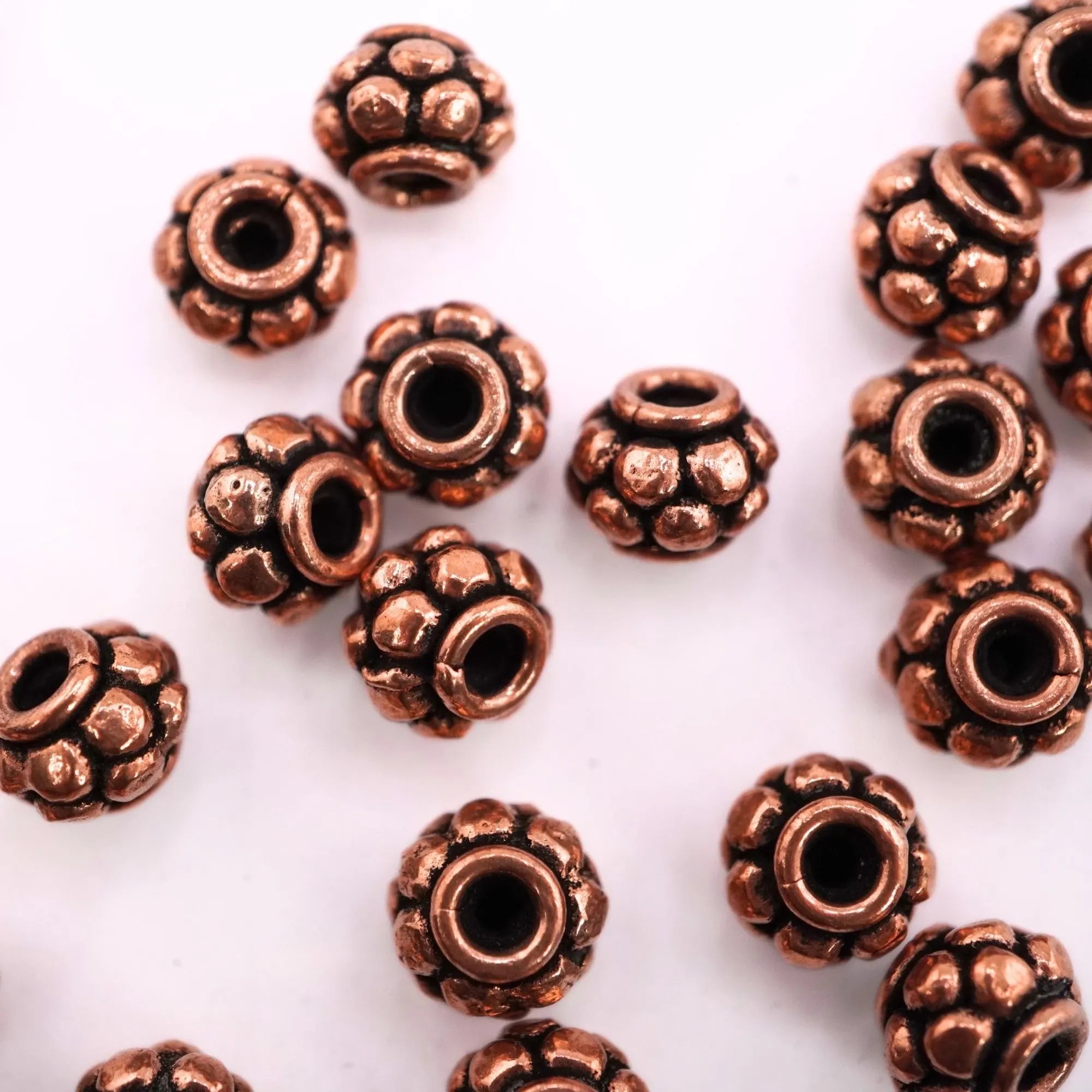 Daisy spacer beads for handmade jewelry

