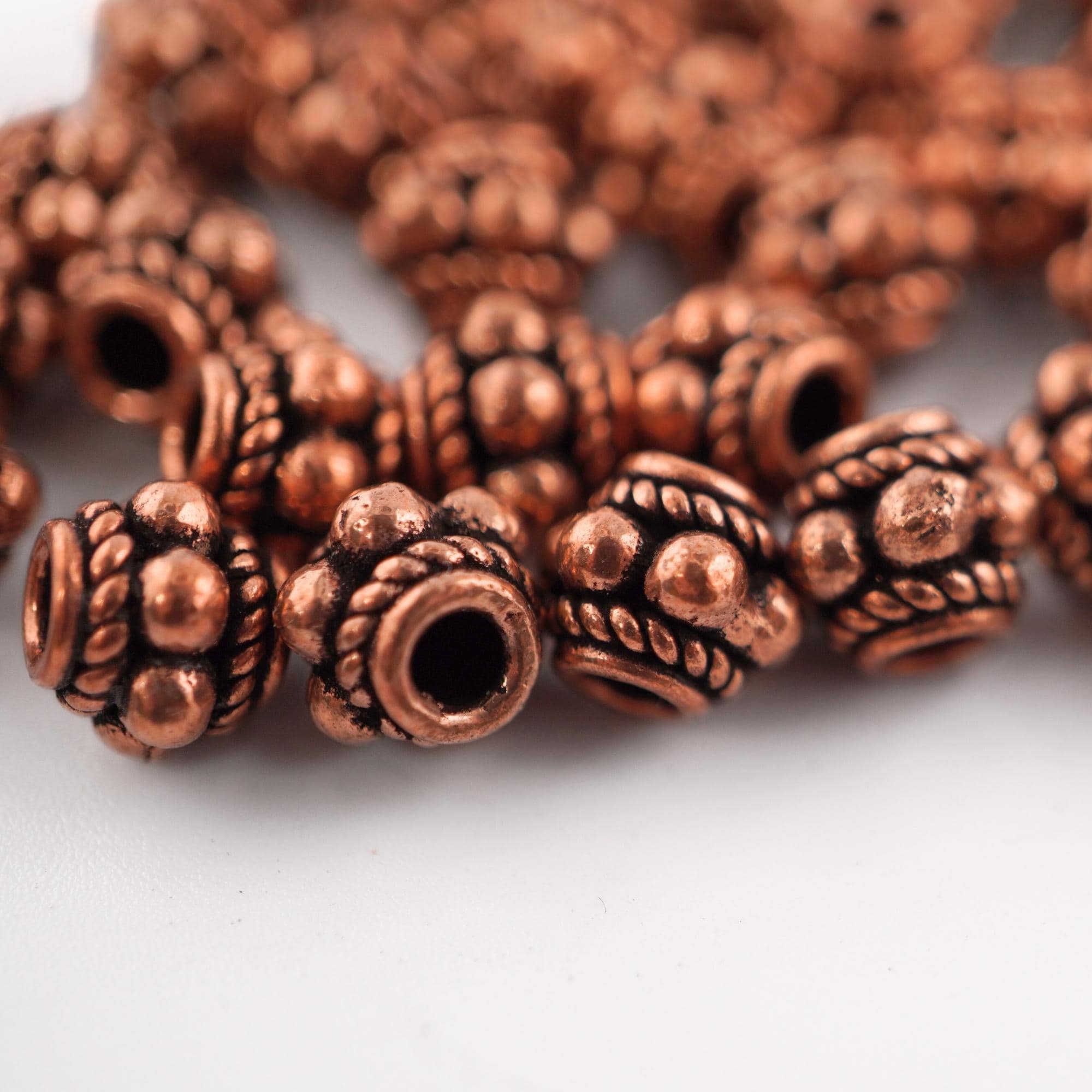 Drum Shape Bali Beads 35 Pcs Set

