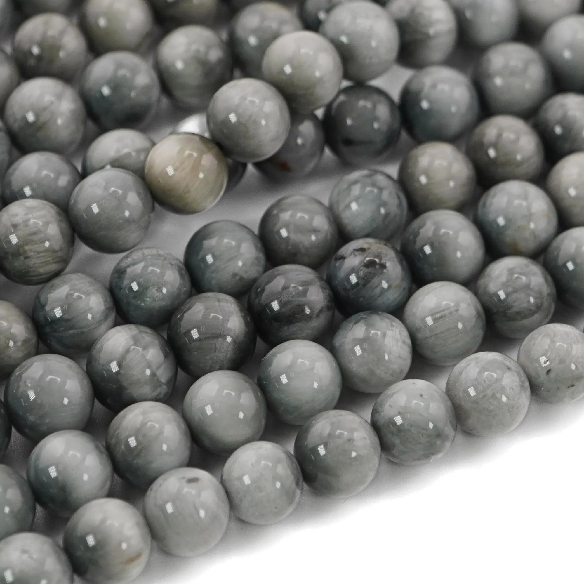 Eagle Eye Smooth Round Shape Gemstone Strand Beads