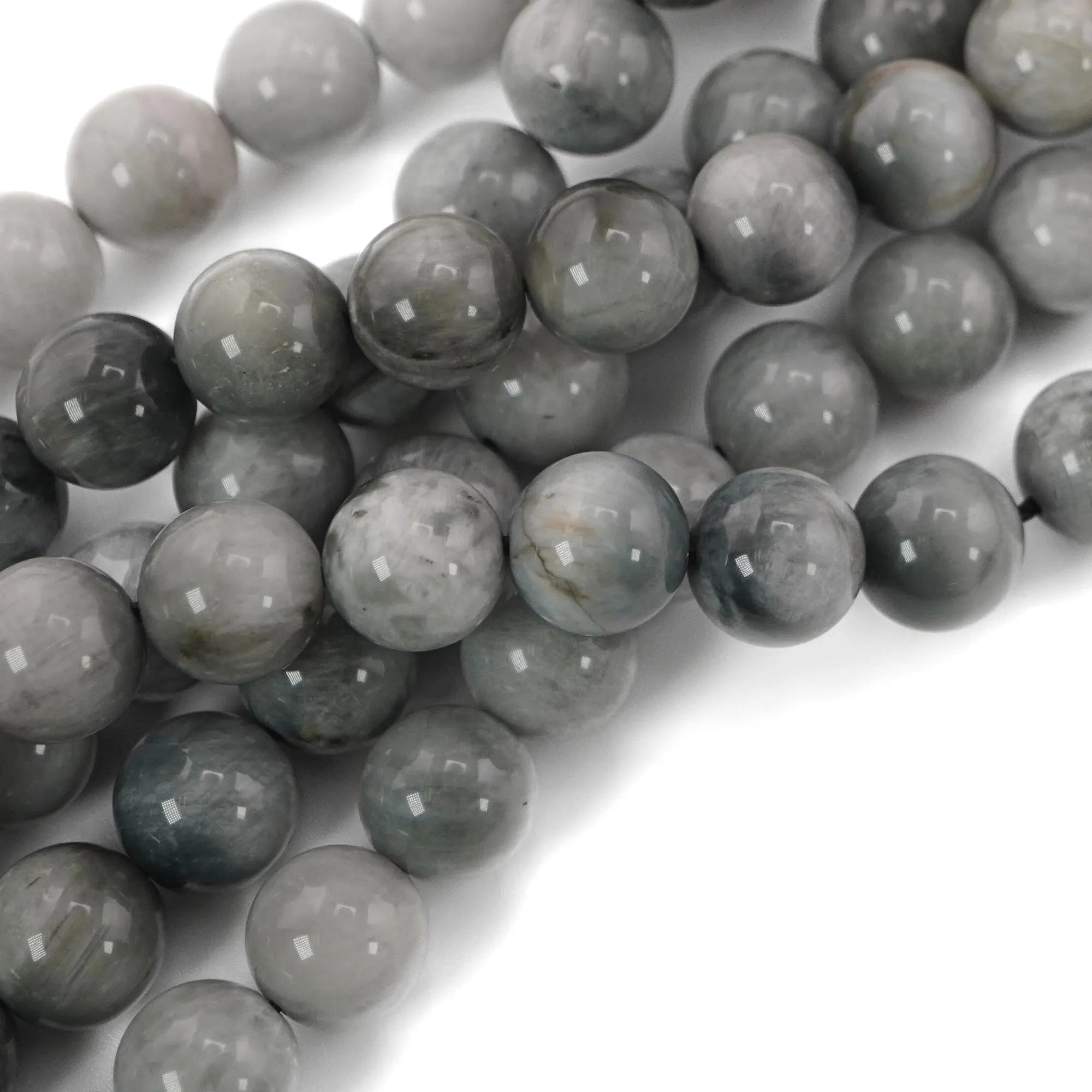 Eagle Eye Smooth Round Shape Gemstone Strand Beads