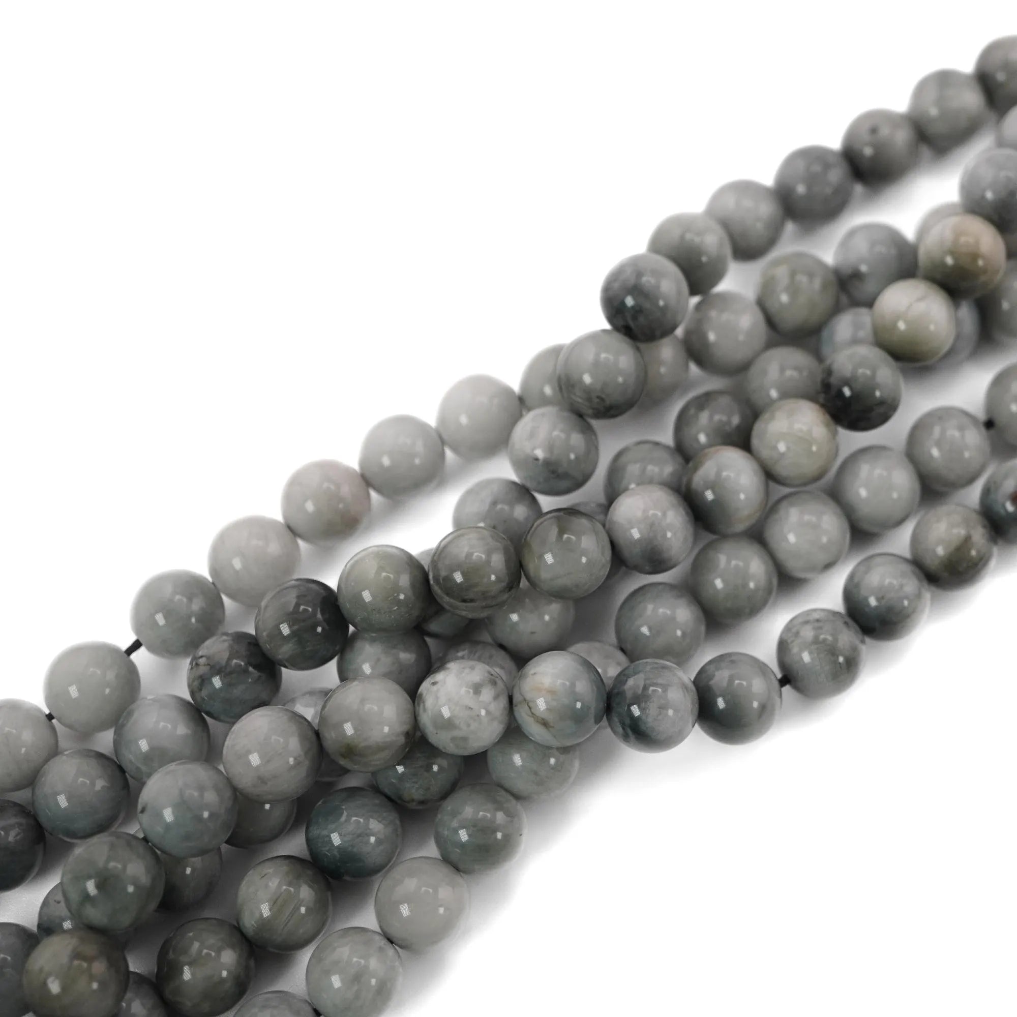 Eagle Eye Smooth Round Shape Gemstone Strand Beads