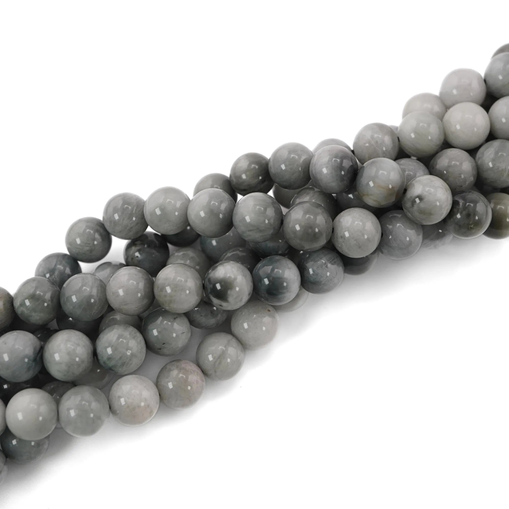 Eagle Eye Smooth Round Shape Gemstone Strand Beads