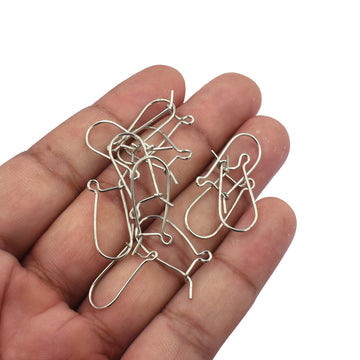 Kidney Earwire Hook Sterling Silver Ear Wire Sold by 2 Pairs