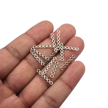 Strand Spacer Bar Separator Sterling Silver Charm Sold by 4 Pcs