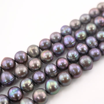 10 - 8 MM Peacock Potato Freshwater Pearls Beads