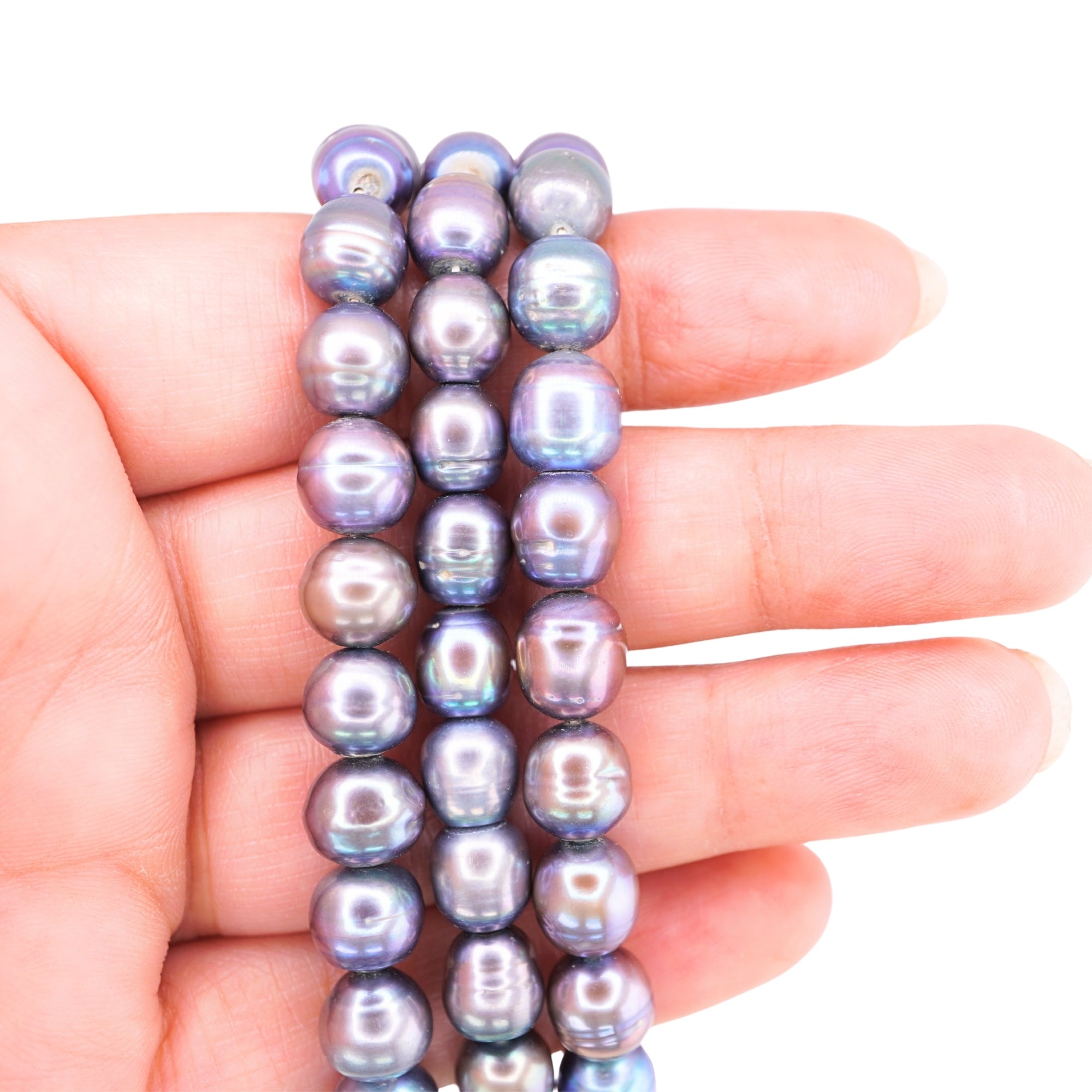 Peacock Rice / Oval Freshwater Pearls Beads