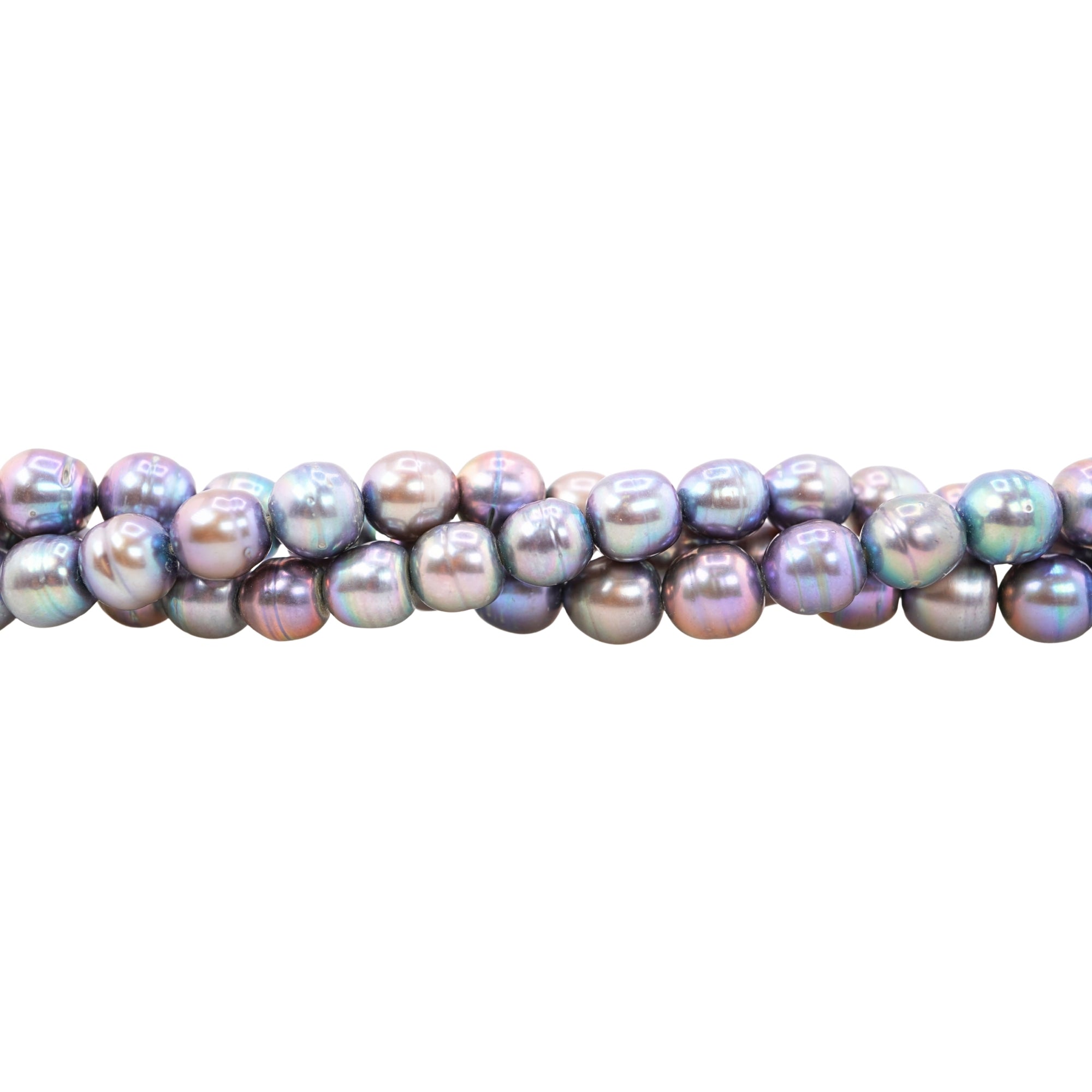 Peacock Rice / Oval Freshwater Pearls Beads