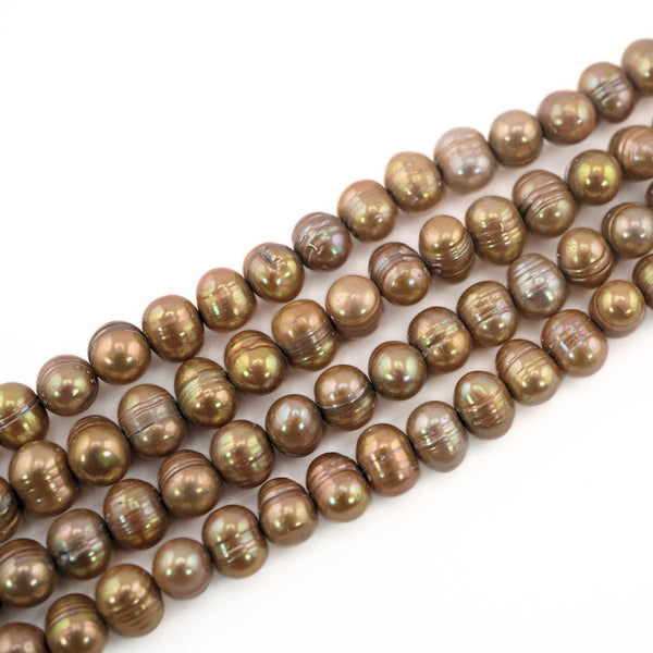 9 x 7 - 8 x 6 MM Potato Freshwater Pearls Beads