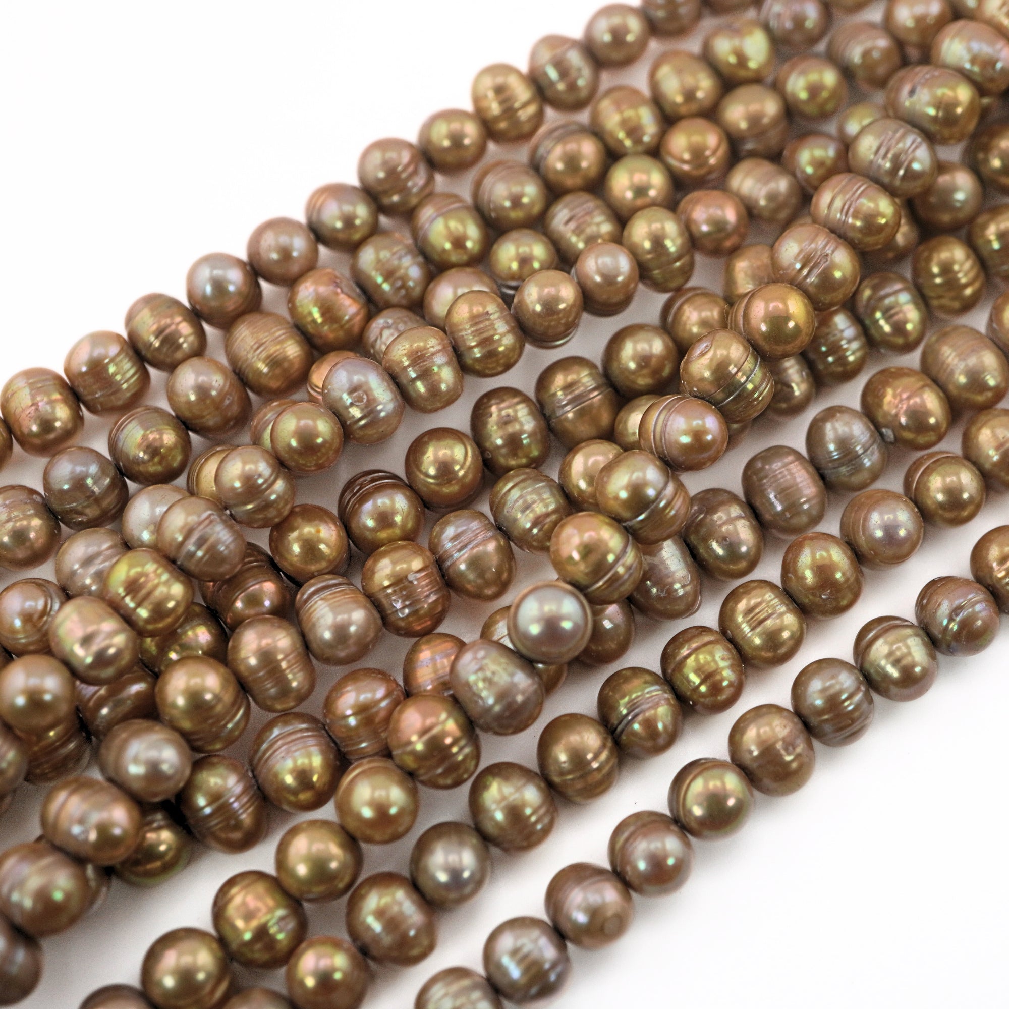 9 x 7 - 8 x 6 MM Potato Freshwater Pearls Beads