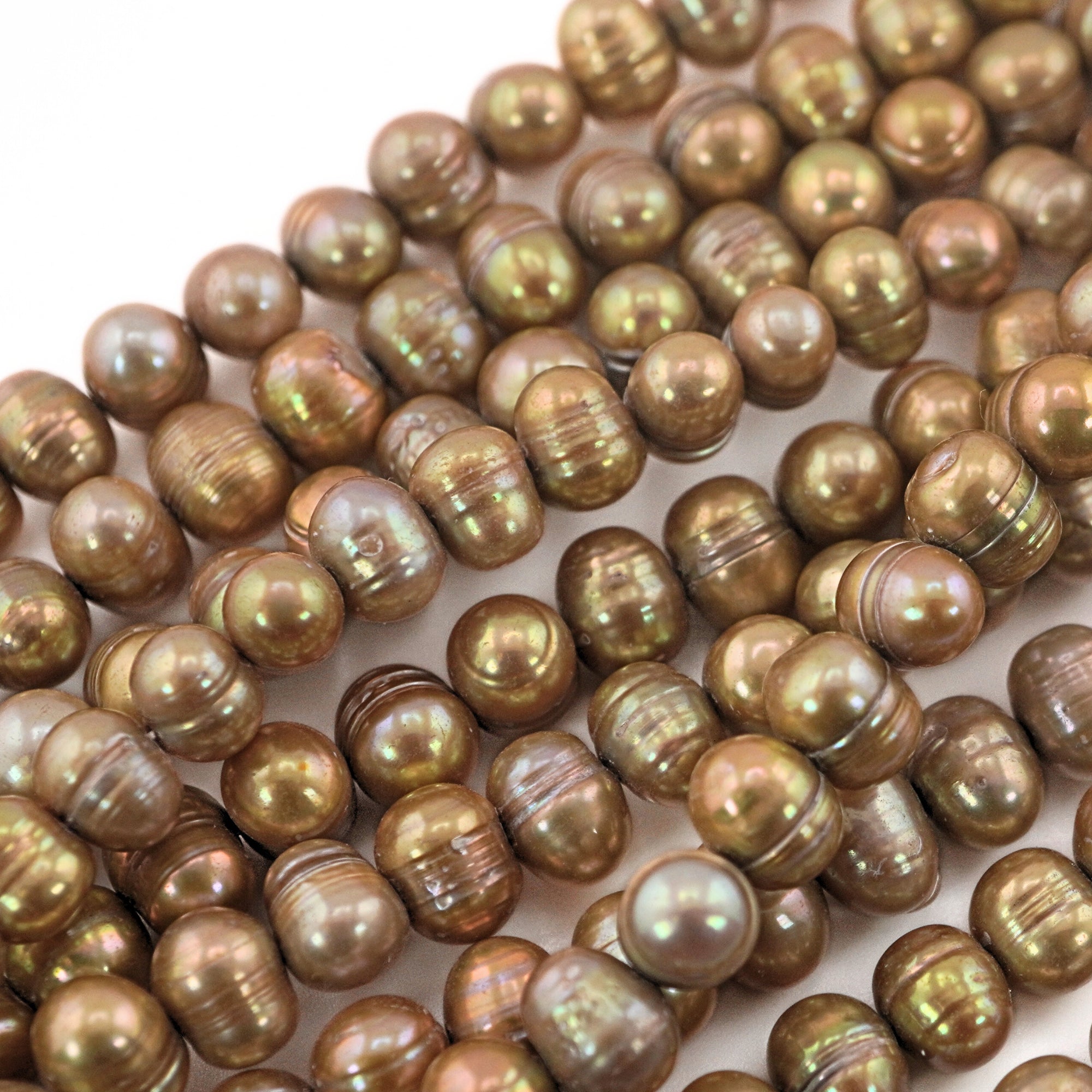 9 x 7 - 8 x 6 MM Potato Freshwater Pearls Beads