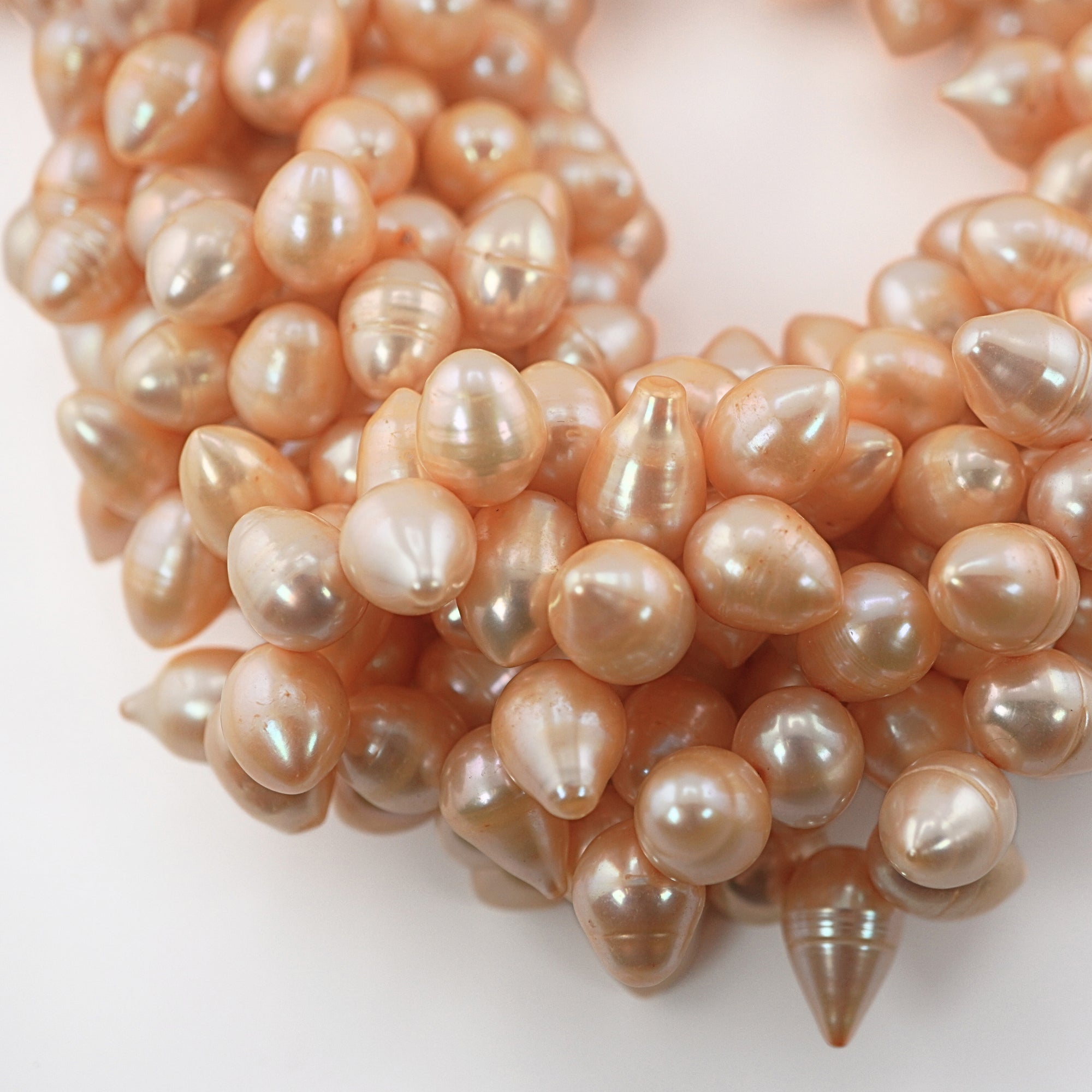 Golden Drop Freshwater Pearls Beads