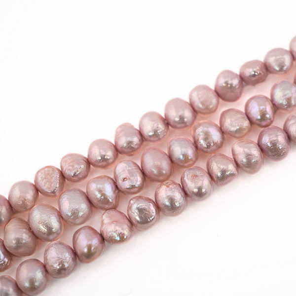 8 x 6 MM Plum Potato Freshwater Pearls Beads