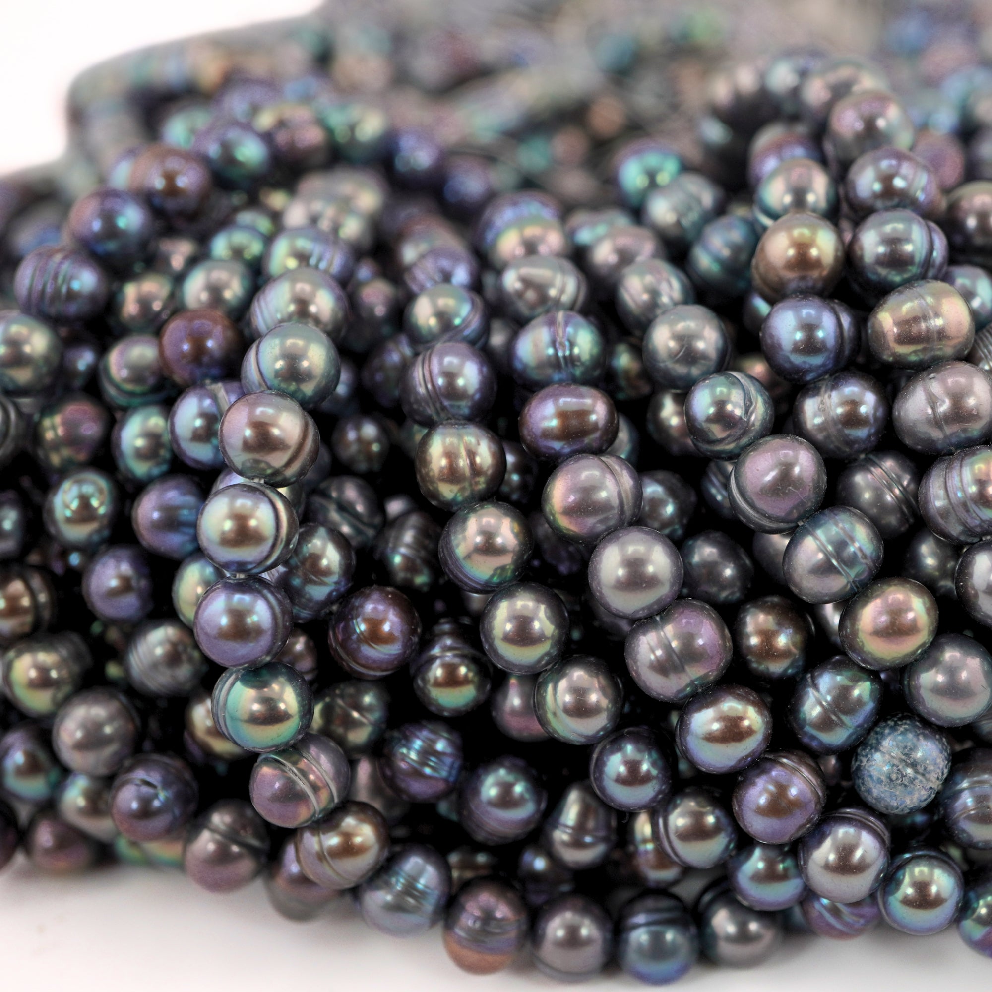 Peacock Potato Freshwater Pearls Beads