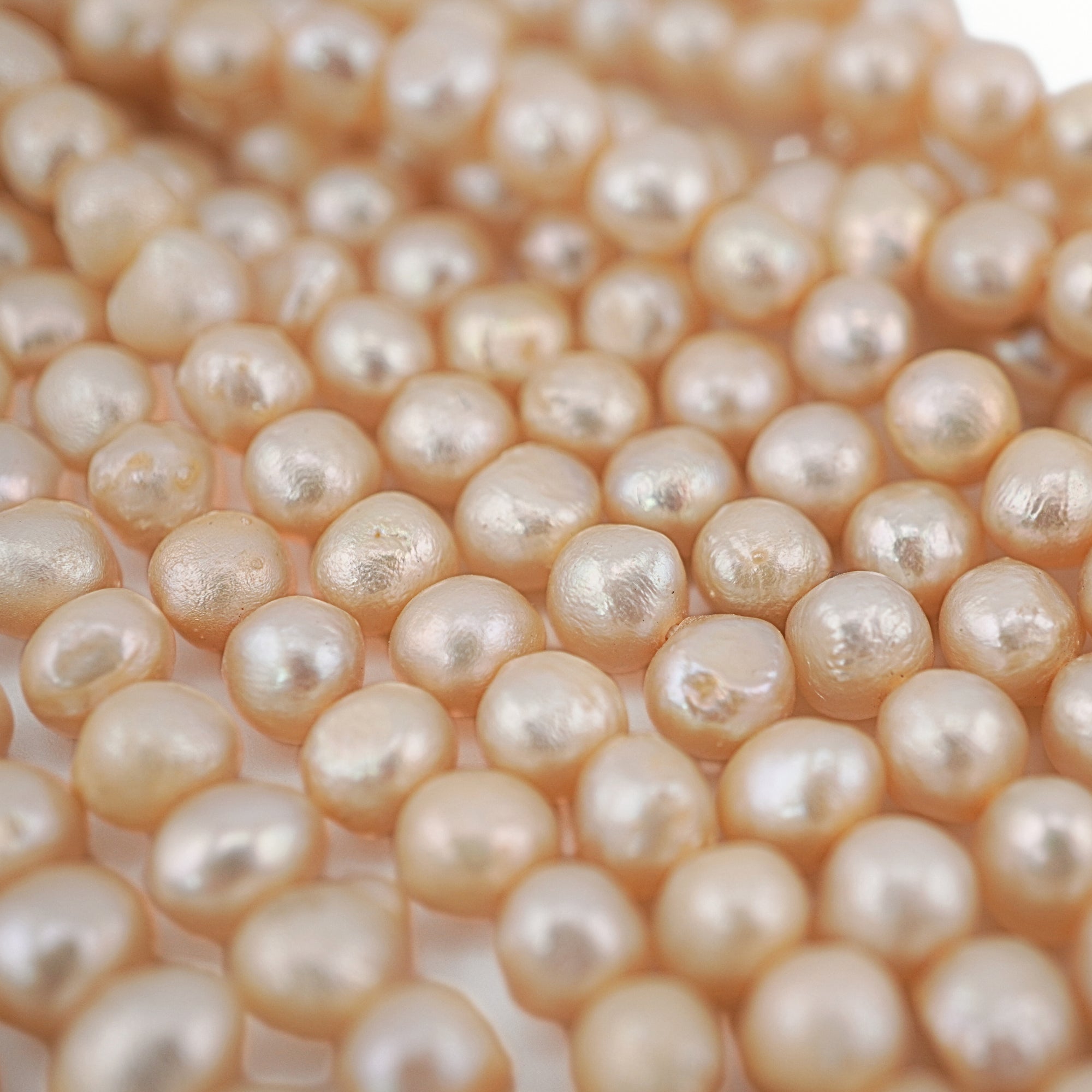 Golden Potato Freshwater Pearls Beads