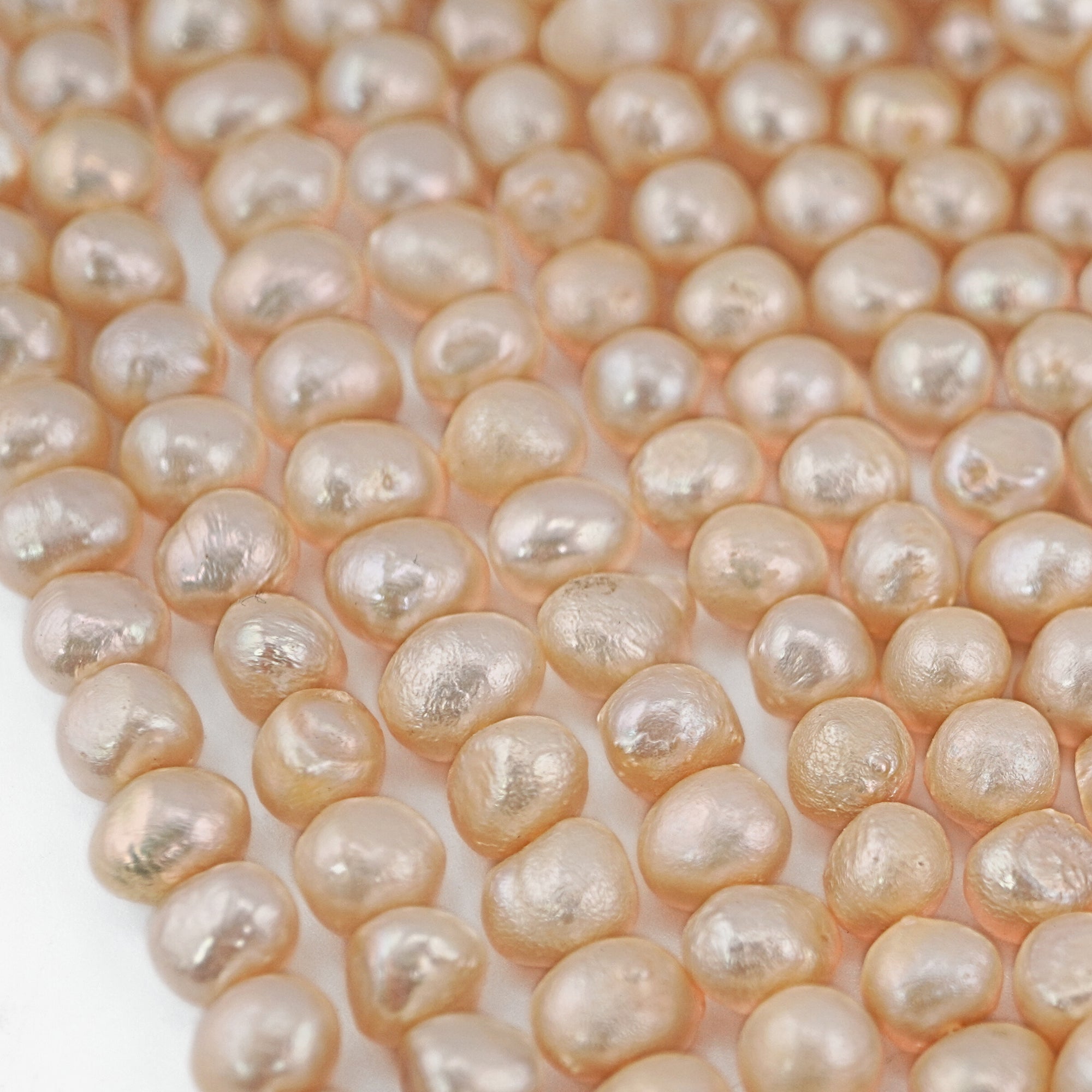 Golden Potato Freshwater Pearls Beads