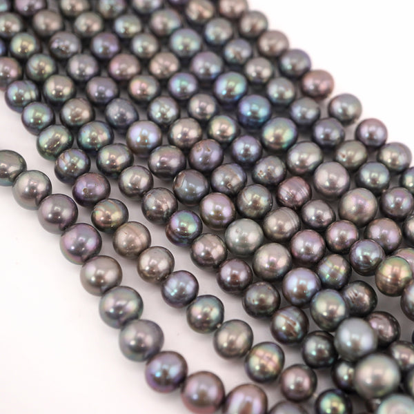 Gray Potato Freshwater Pearls Beads