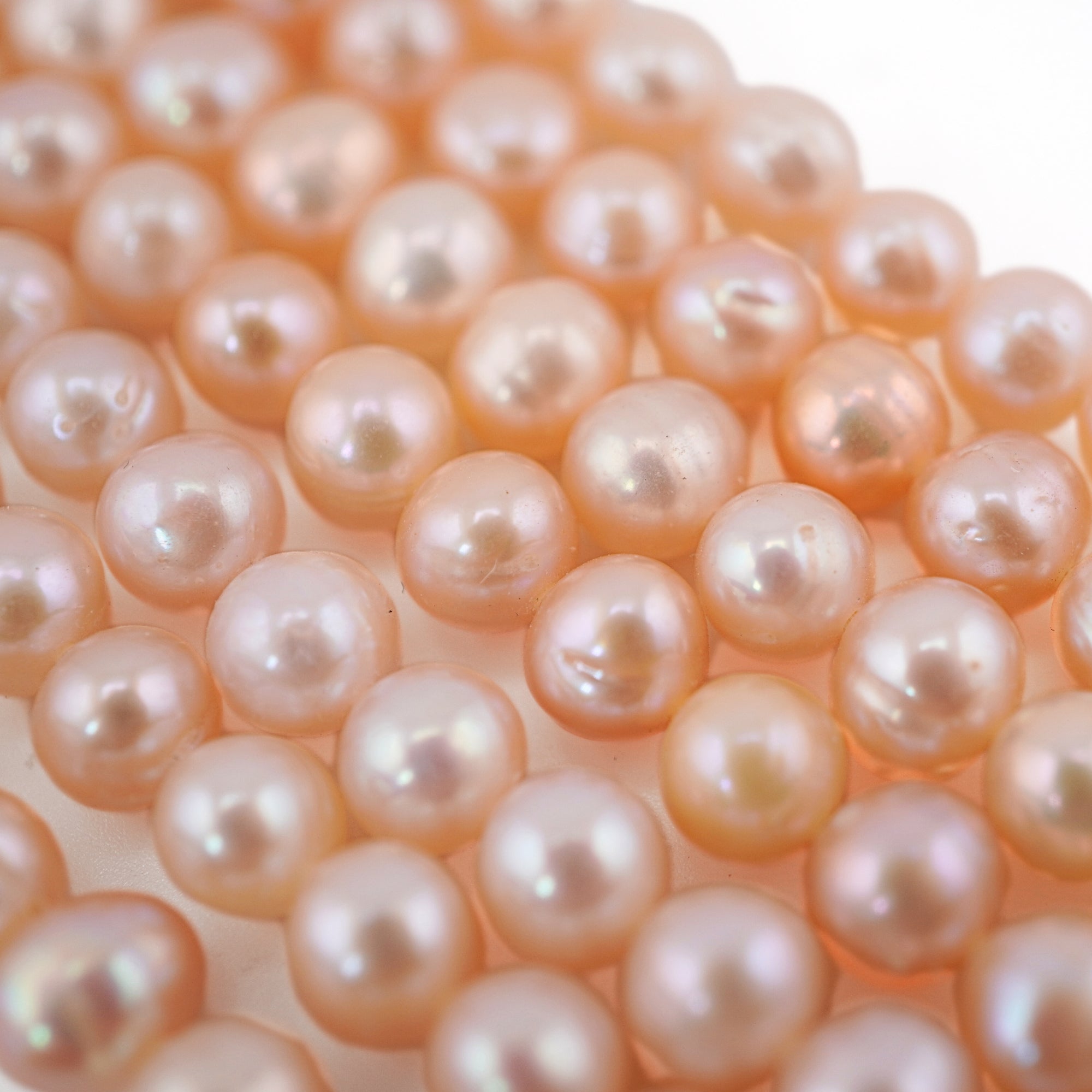 Peach Potato Freshwater Pearls Beads