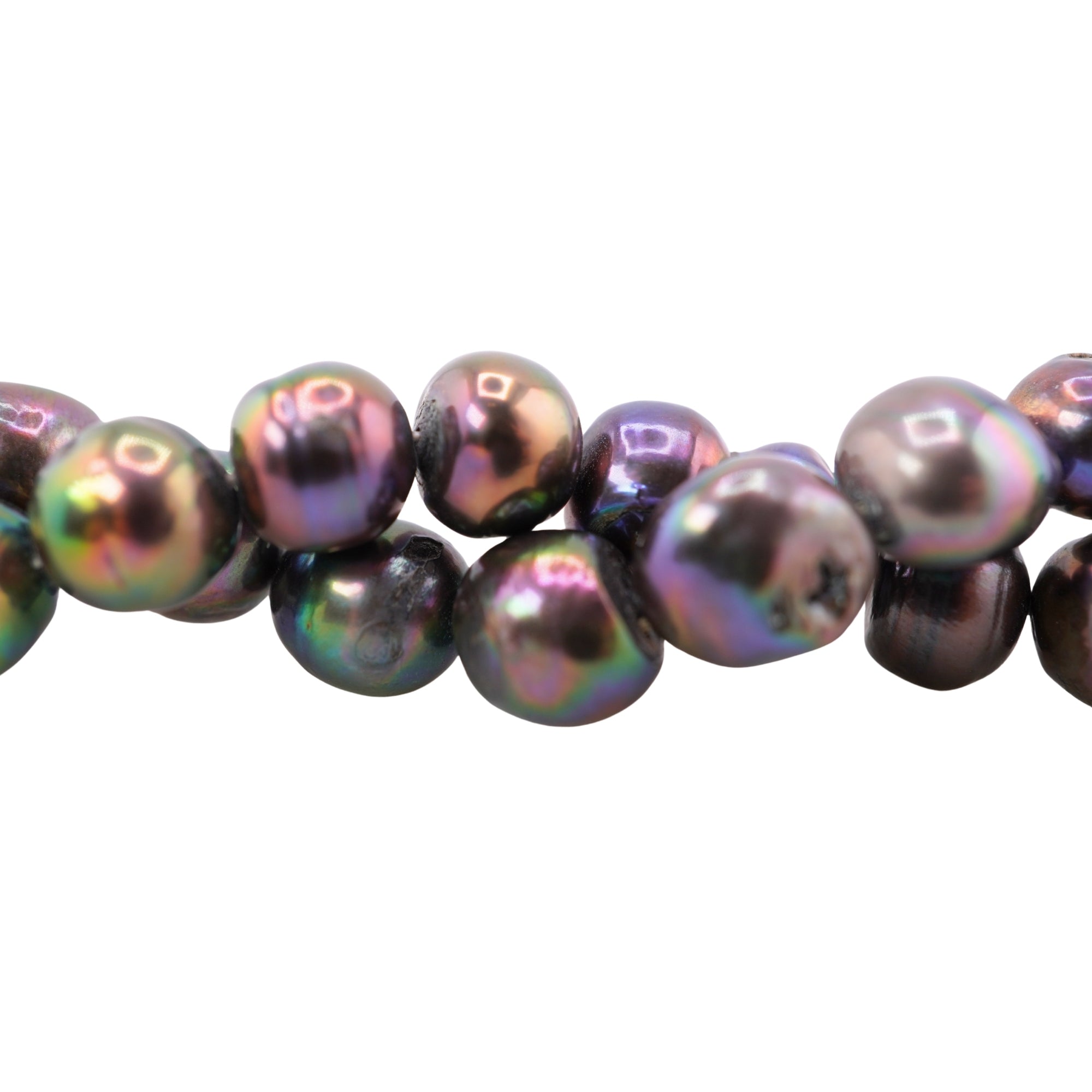 Peacock Freshwater Pearls Beads Strand 