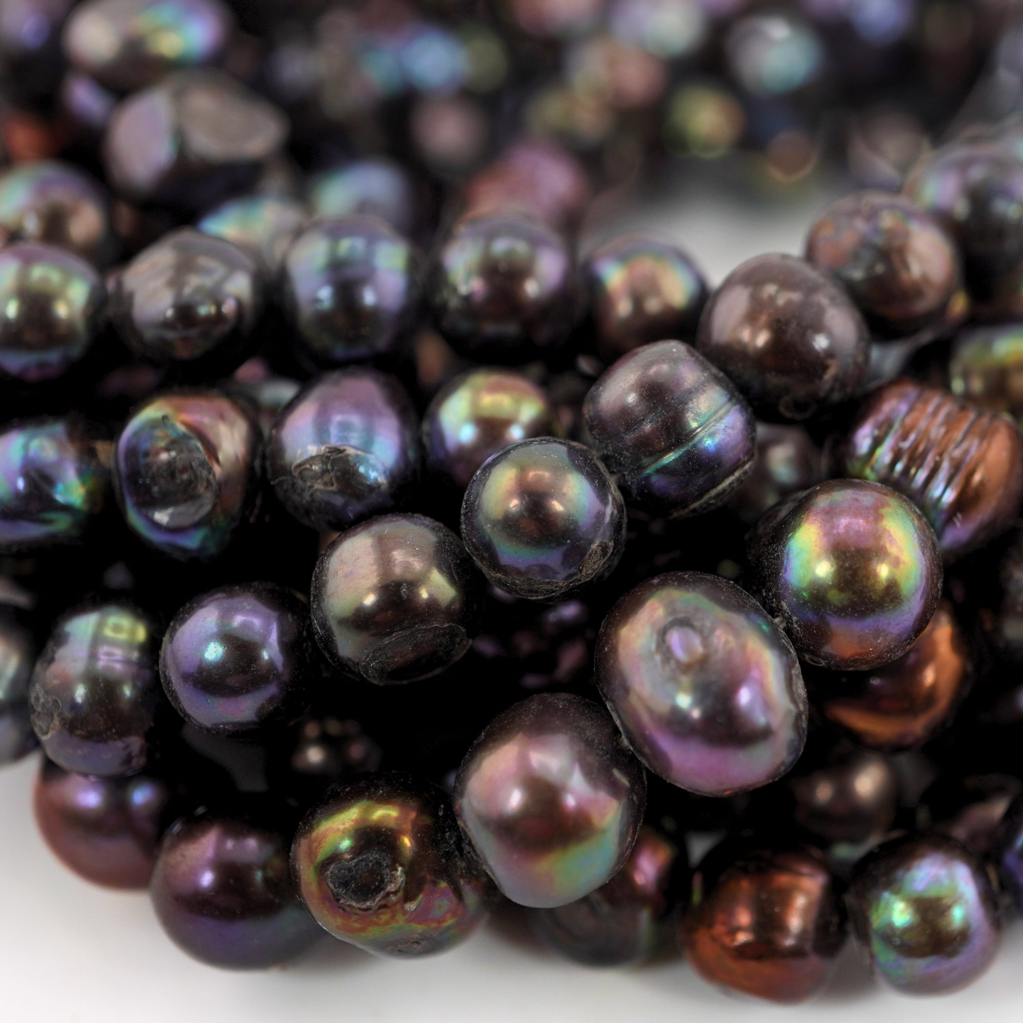 9 - 11 MM Peacock Potato Freshwater Pearls Beads