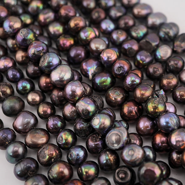 9 - 11 MM Peacock Potato Freshwater Pearls Beads