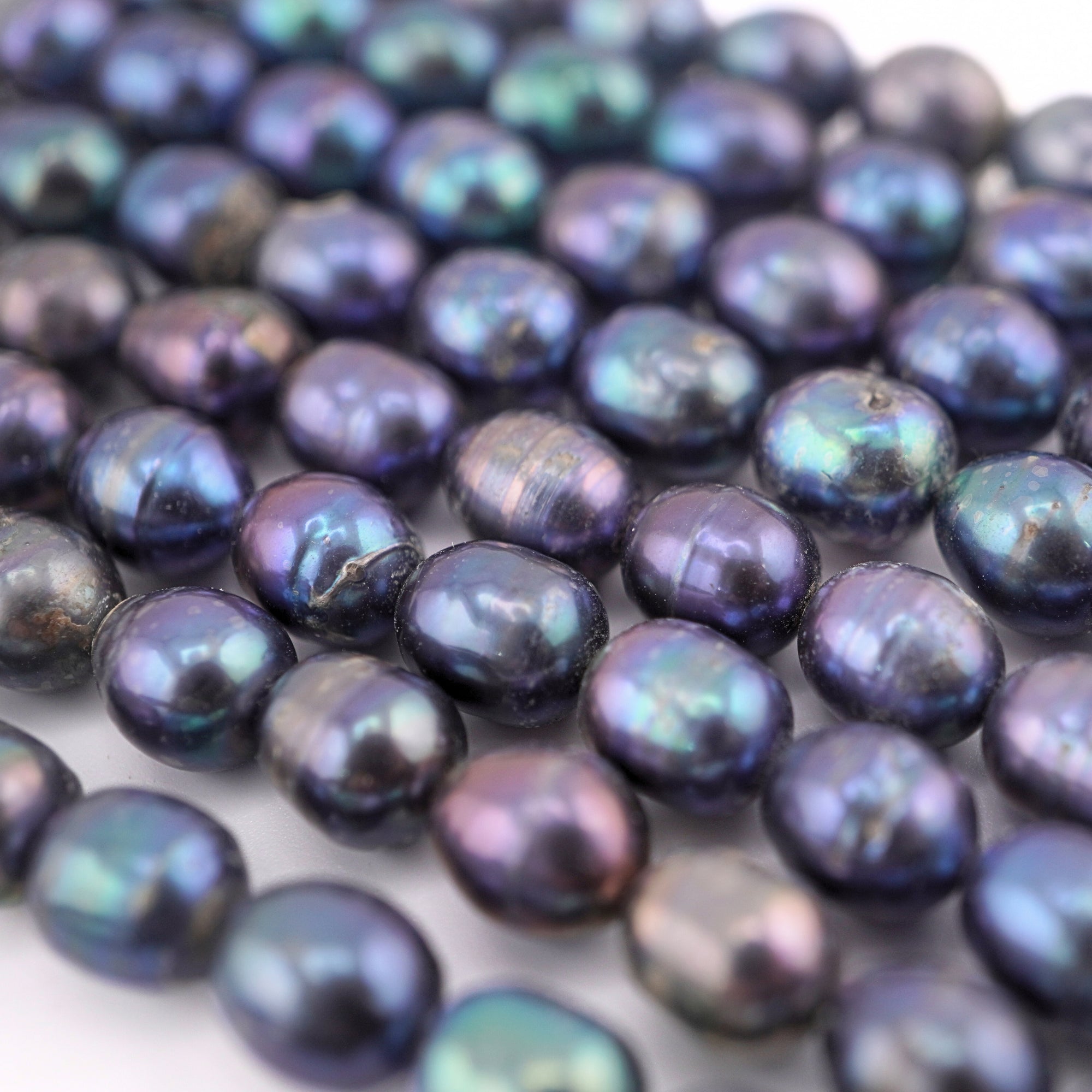 Peacock Oval Freshwater Pearls Beads