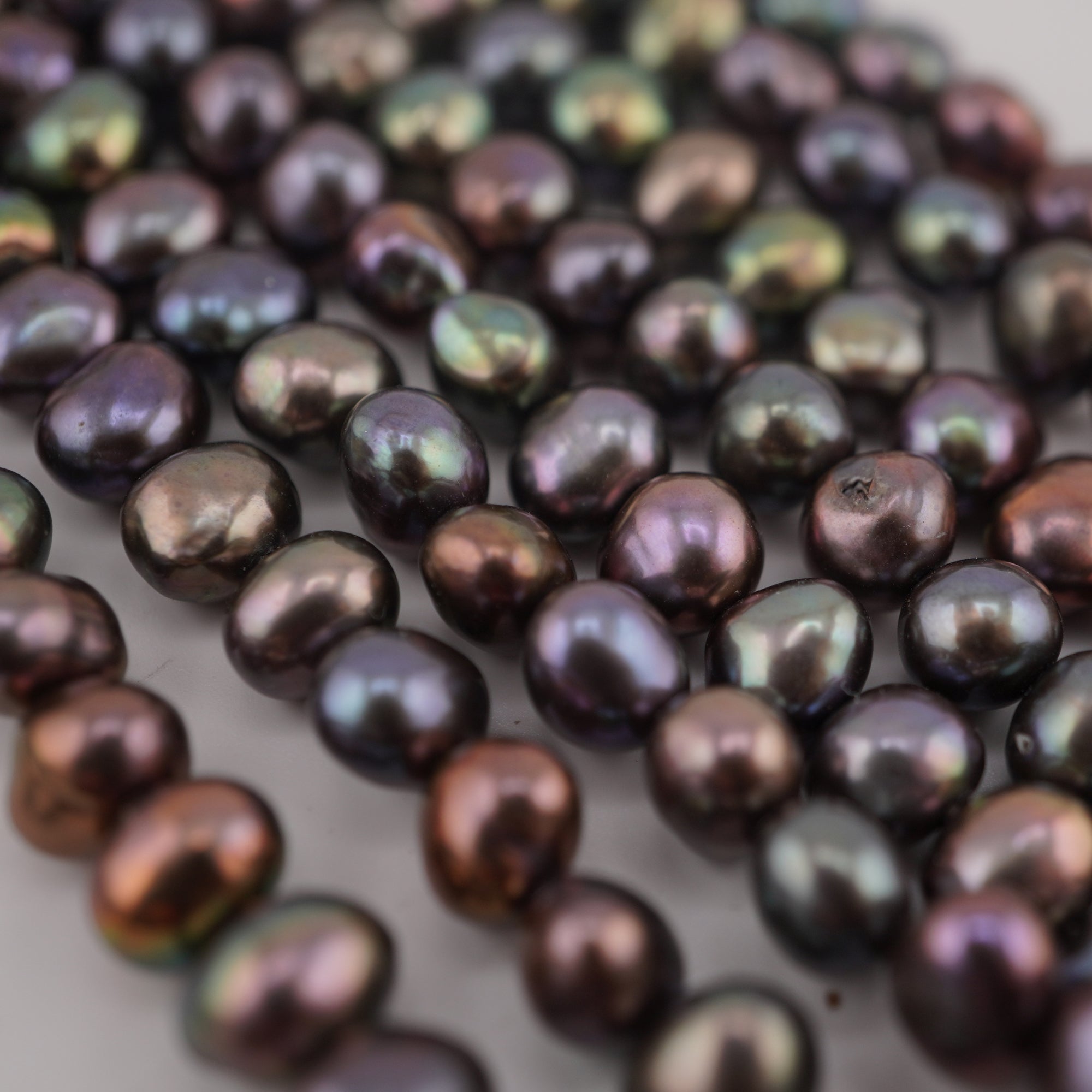 Peacock Oval Freshwater Pearls Beads