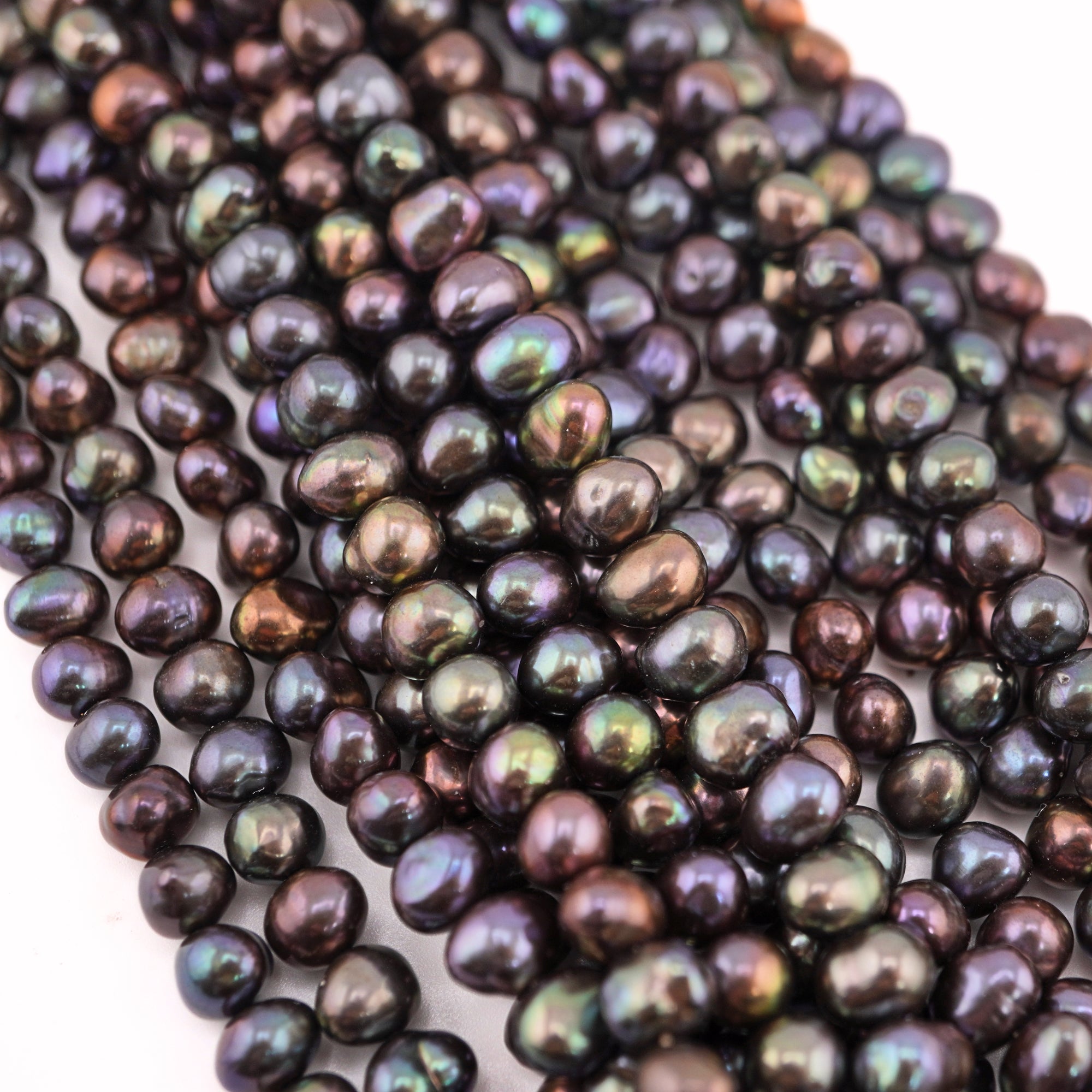 Peacock Oval Freshwater Pearls Beads