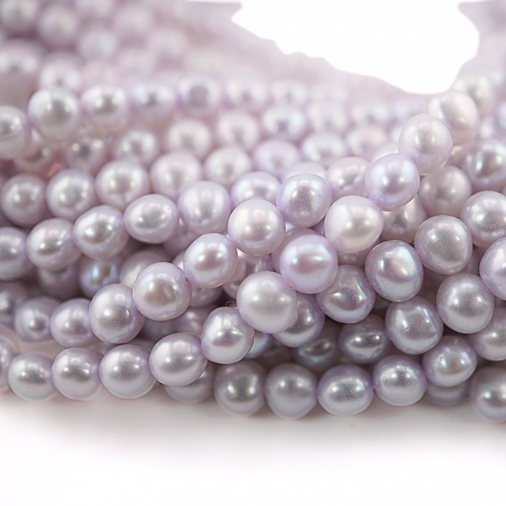 Lilac Potato Freshwater Pearls Beads