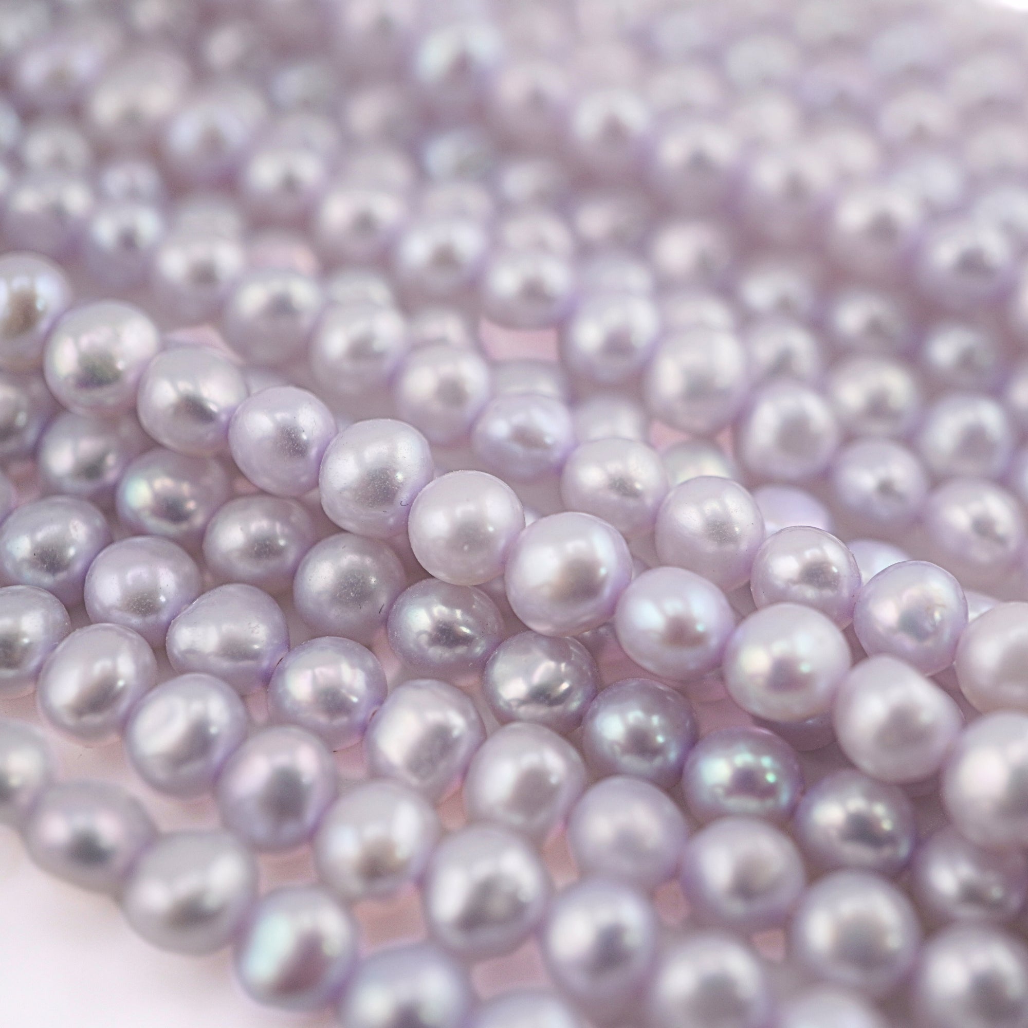 Lilac Potato Freshwater Pearls Beads