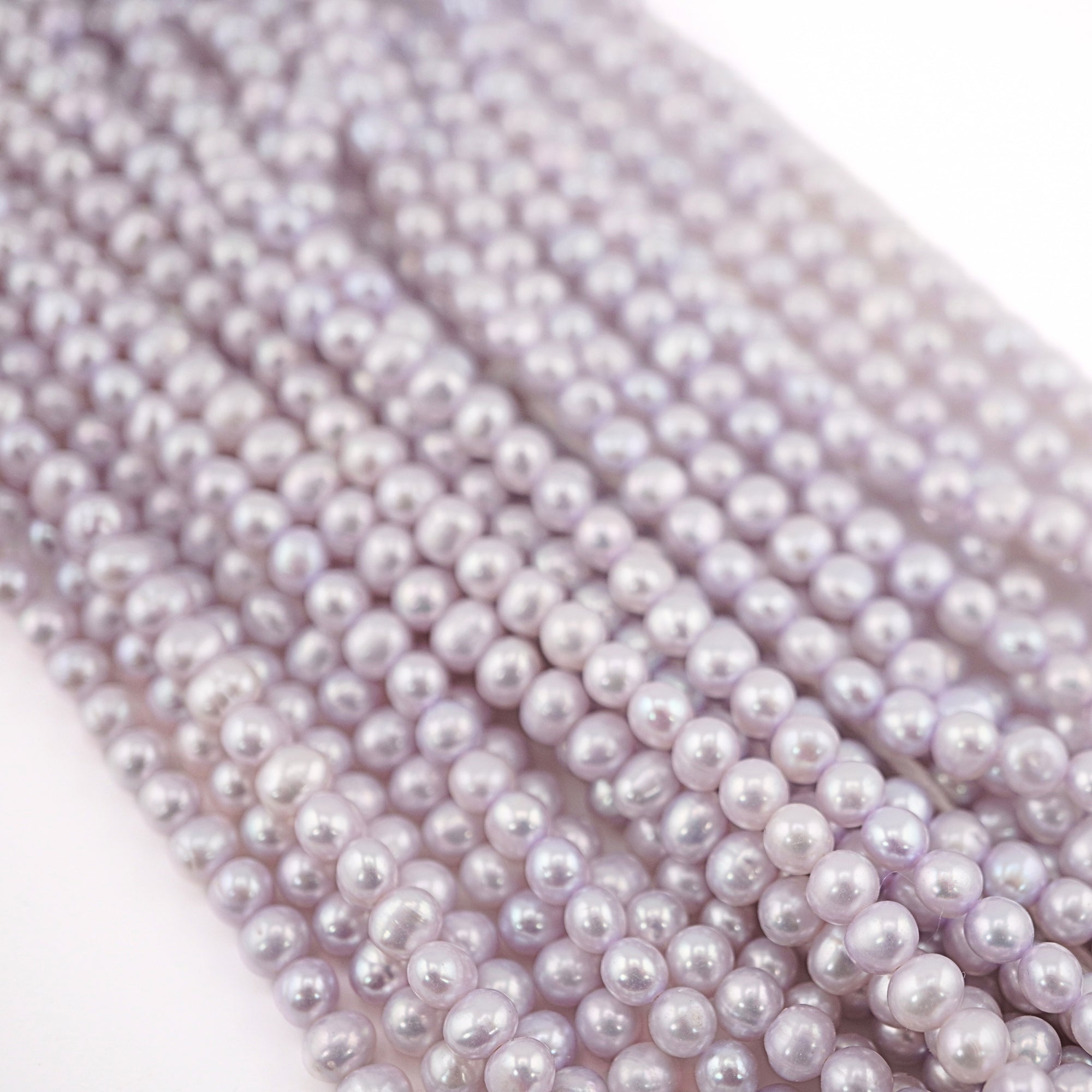 Lilac Potato Freshwater Pearls Beads