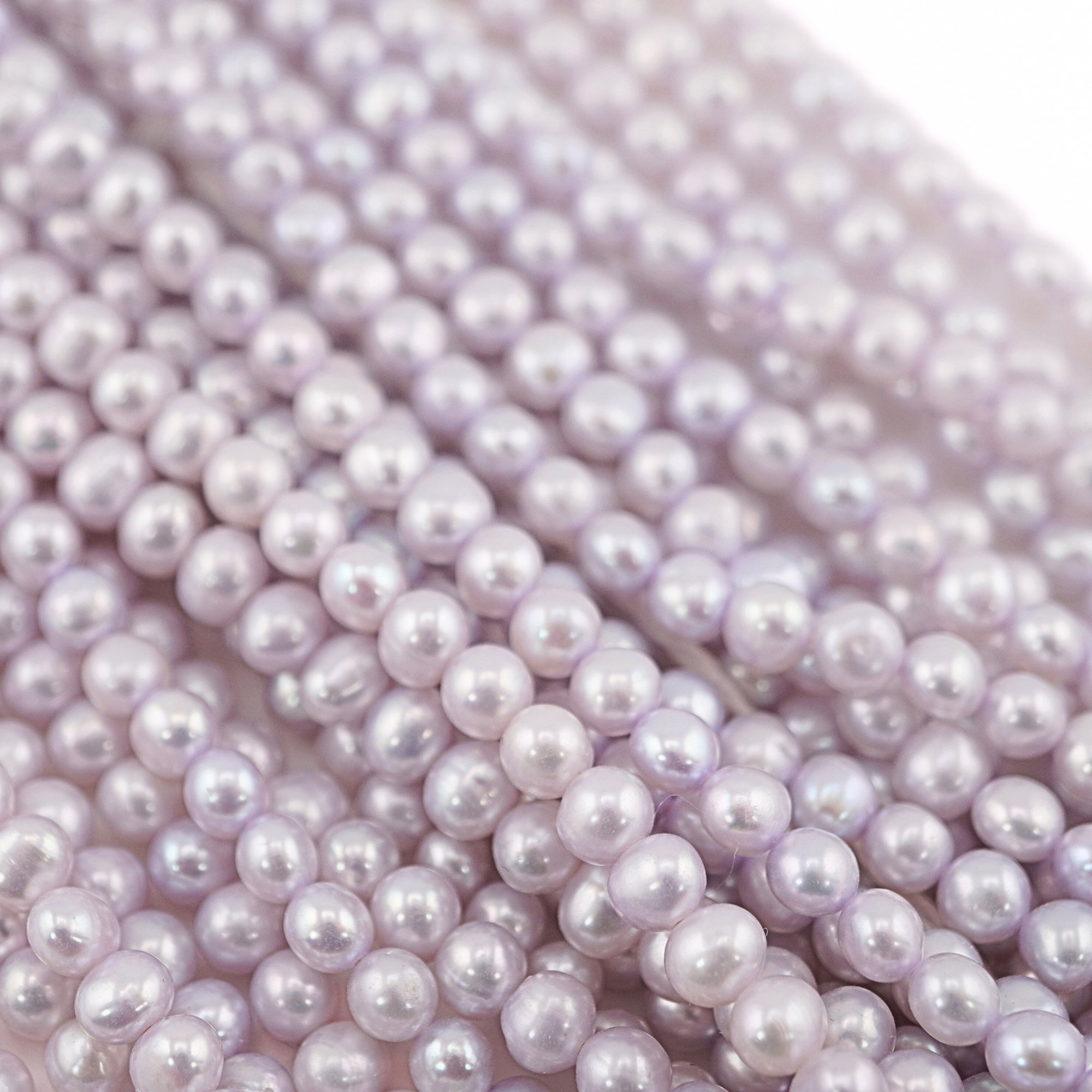 Lilac Potato Freshwater Pearls Beads