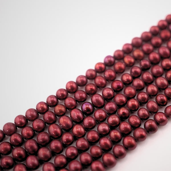 4 - 4.5 MM Cherry Round Freshwater Pearls Beads