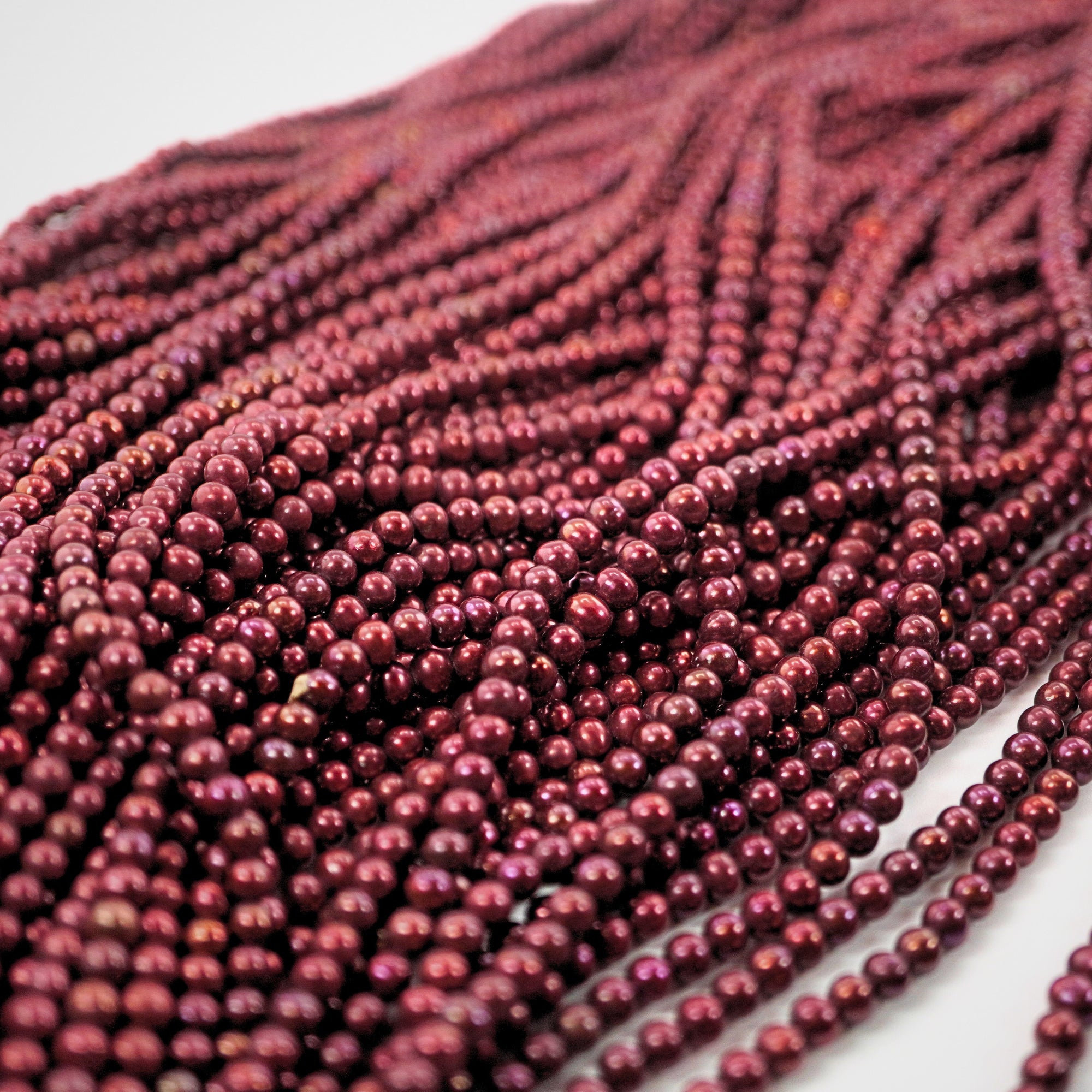 Cherry Round Freshwater Pearls Beads